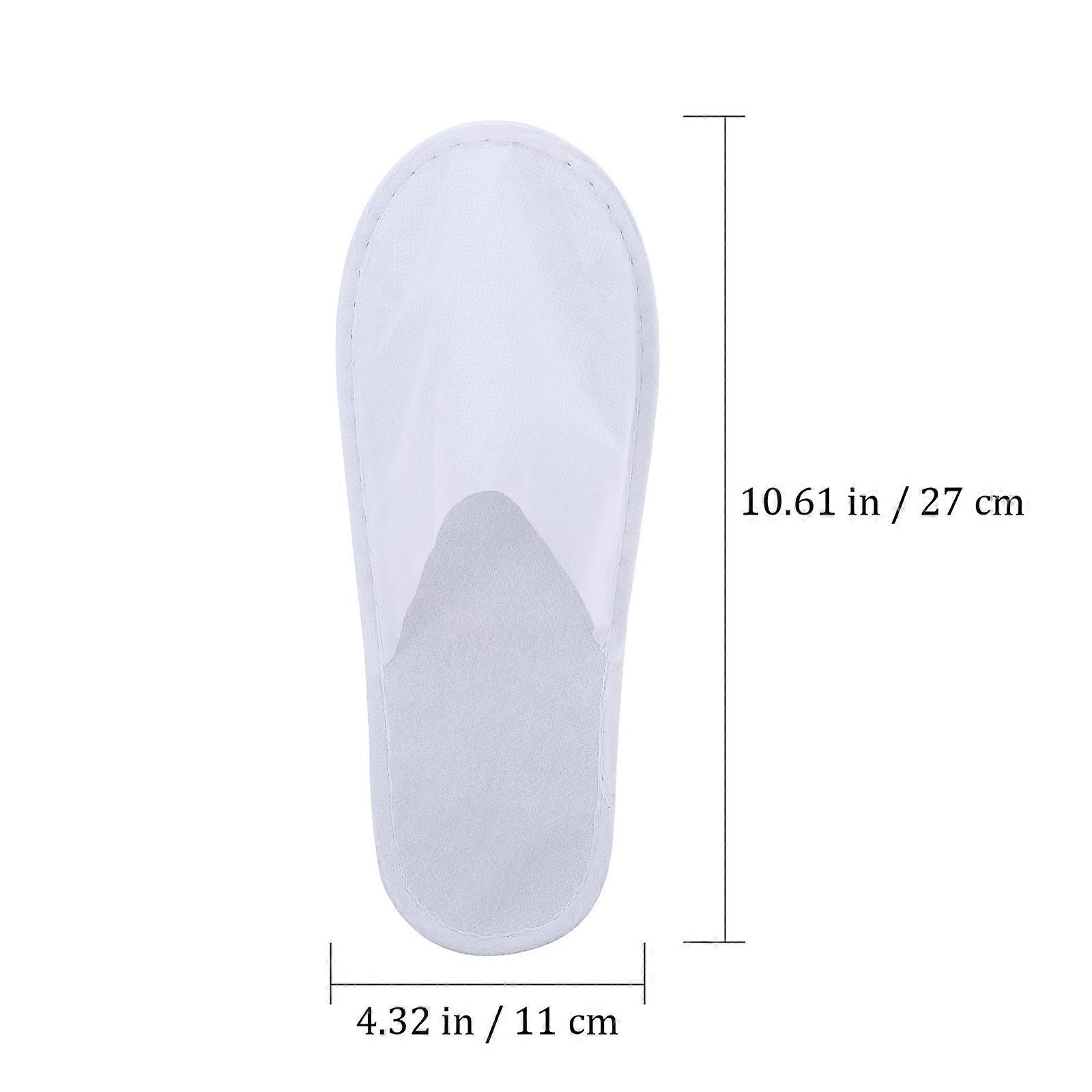 Hotel Slippers Disposable Slippers for Guests 100Pairs White Practical Design