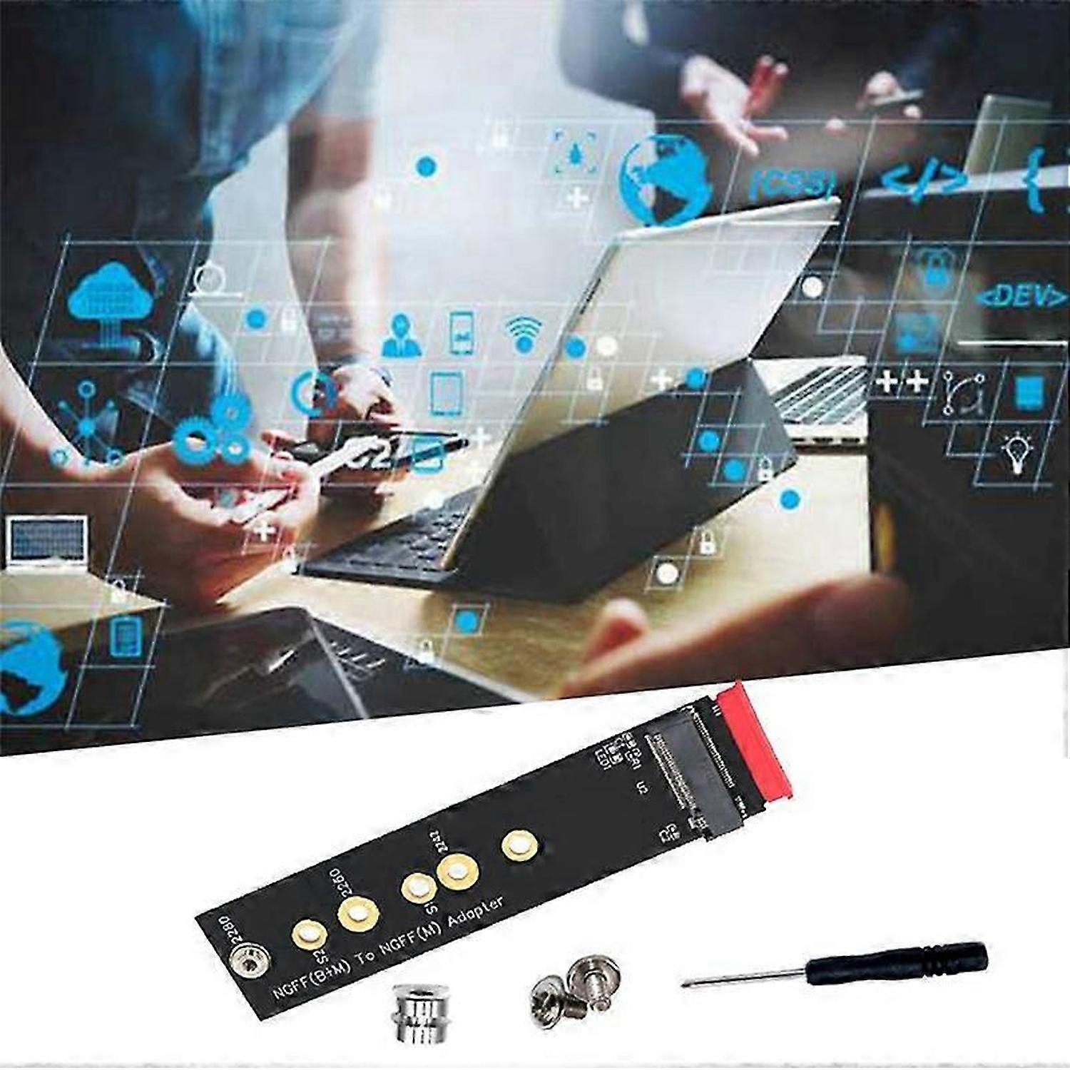 Version M.2 (NGFF) Key B+M To Key M Adapter for PCI-E Bus SSD Supports 2242/2260/2280 Type M.2 K