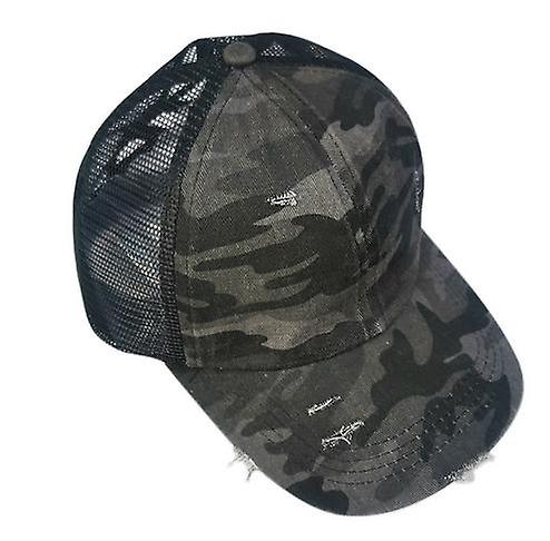 Messy High Bun Ponytail Hat Adjustable Glitter Mesh Trucker Baseball Cap