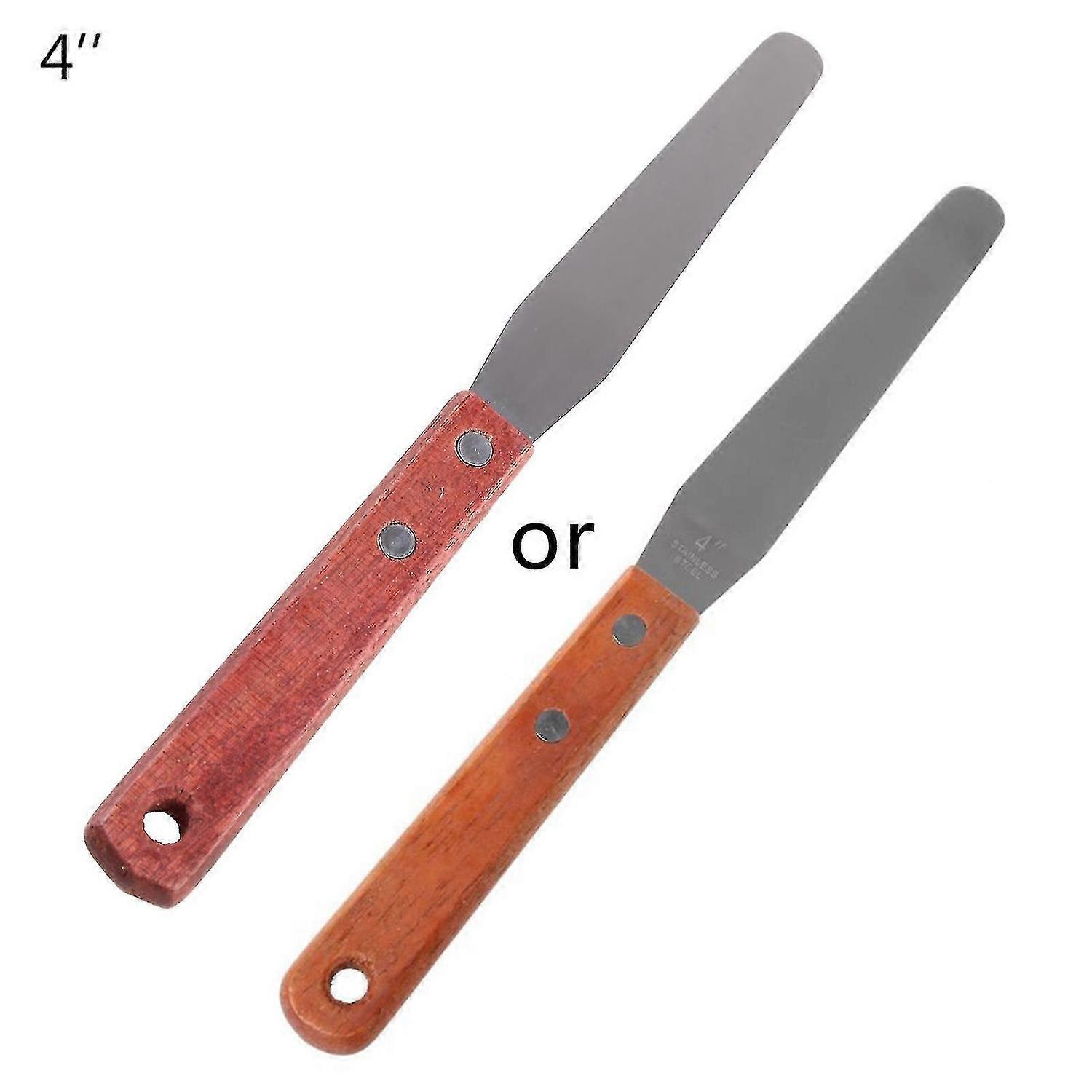 Stainless Steel Inking Paint Glue Mixing Knife Draw Spatula Scrape Texture Scrap