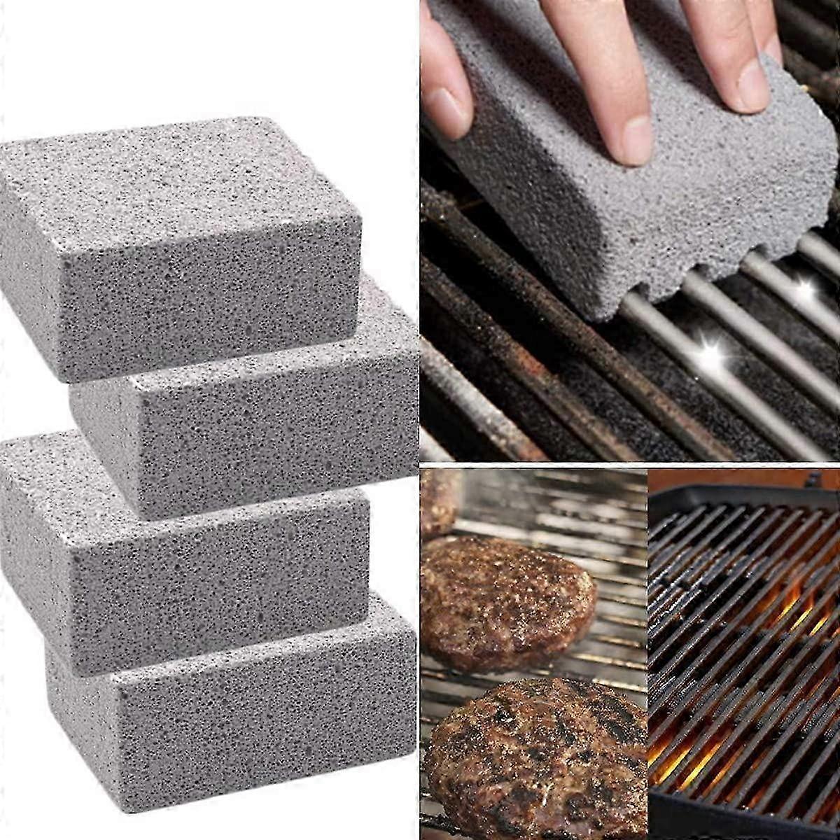 4 Pack Grill Cleaning Brick Block Griddle Cleaner Stone For BBQ Griddle Flat Top-ss