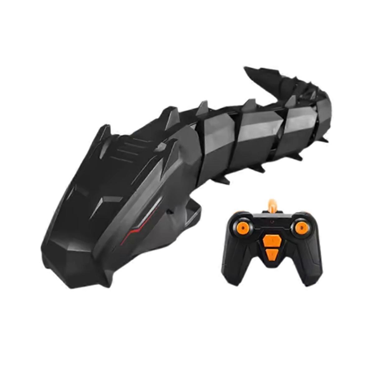 2.4G Remote Control Mechanical Snake Boat Black