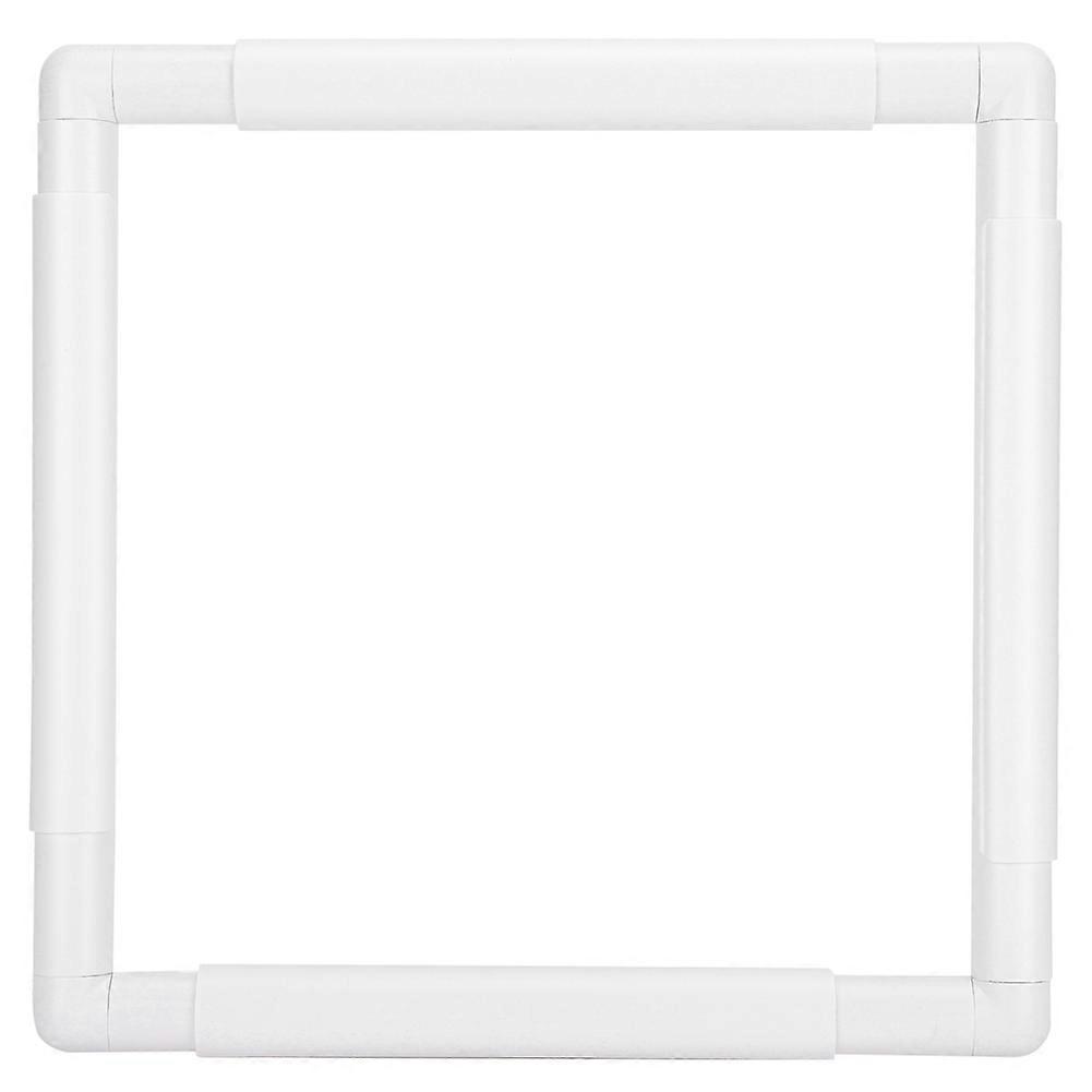 Cadre de broderie carré, cerceau de bricolage, outil de point de croix, poignée rectangulaire, fournitures de couture 11 x 11 pouces