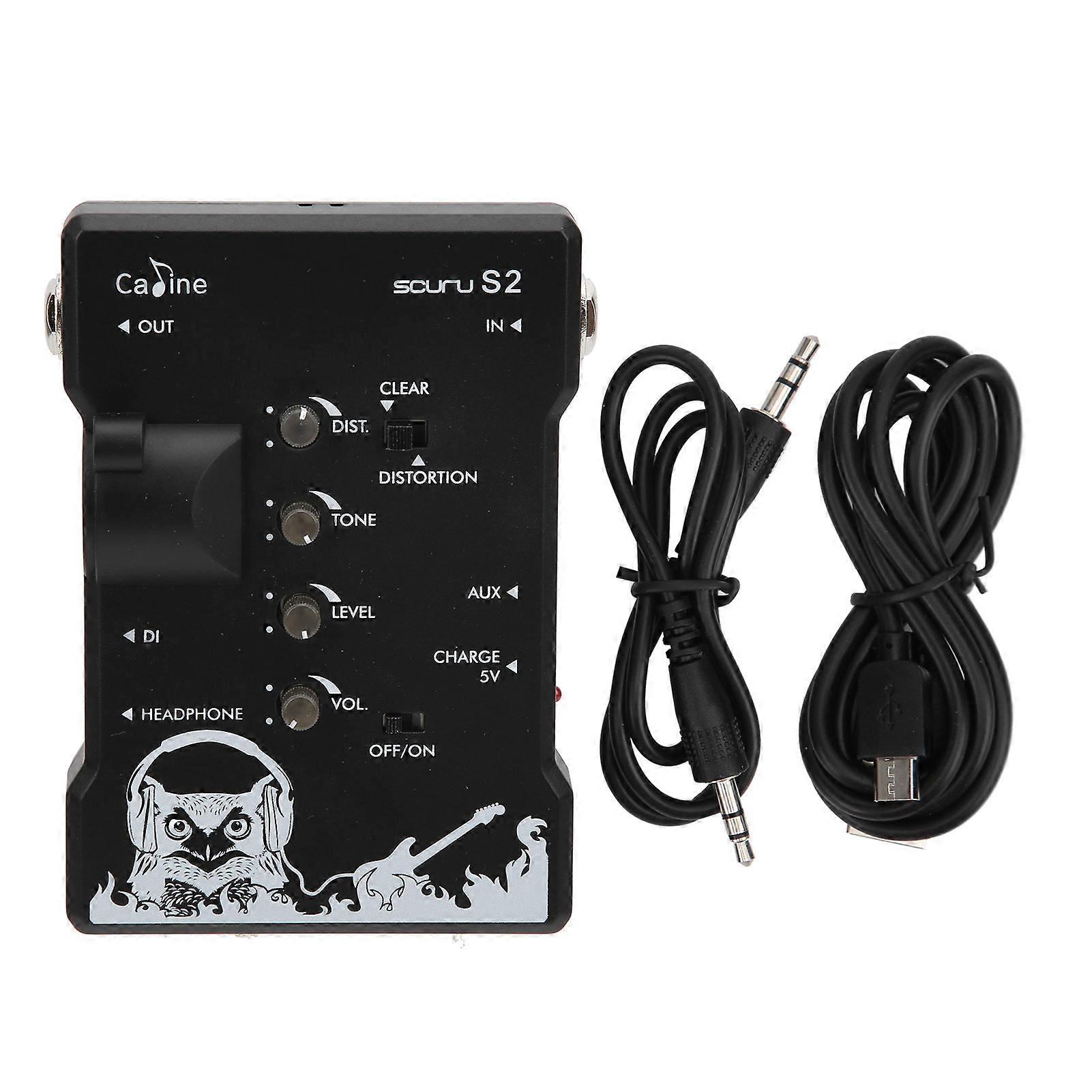 Amplificateur de casque PreStage DI Trainer Distorsion intégrée Sortie XLR claire Accessoires (modèles de guitare)