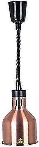 Food Heating Lamp Adjustable Telescopic Heat Lamp Food Warmer Chandelier Bronze Single Head Buffet Display for Pizza