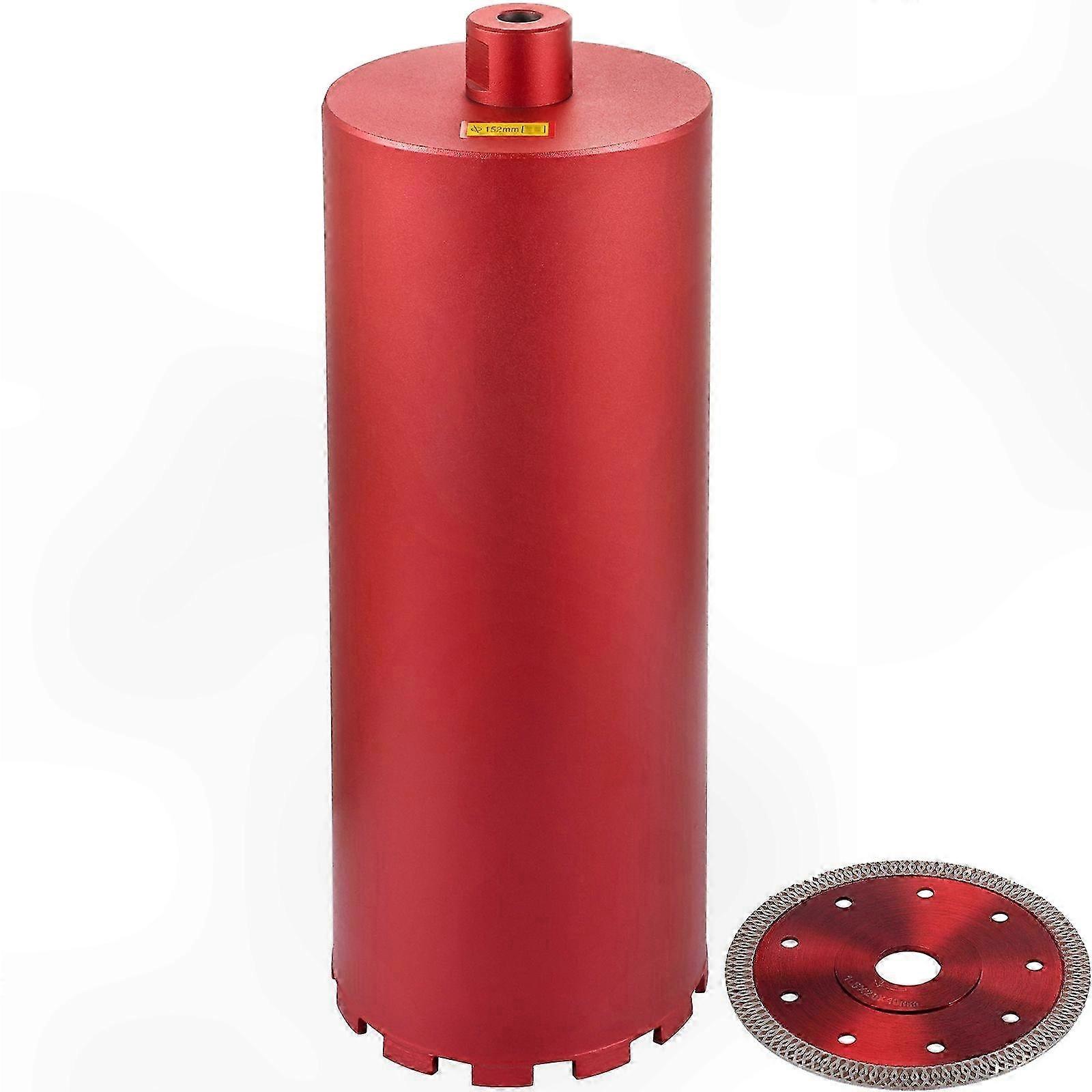 6 Inch Diamond Core Drill Bit for Concrete, 14 Inch Drilling Depth, Professional Grade Tool for Masonry and Construction Projects