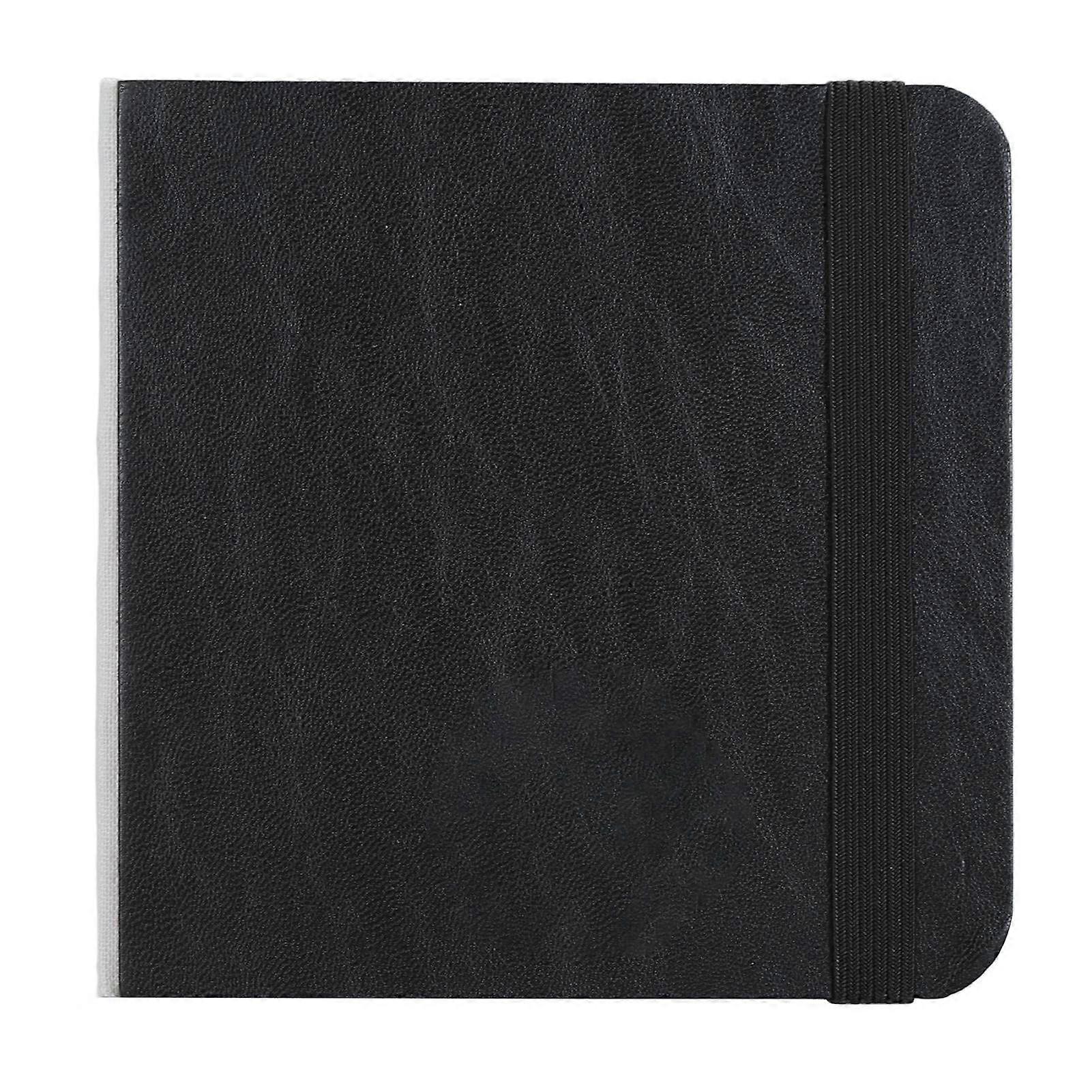 30 Sheet Watercolor Sketchbook Fine Grain Portable Pocket Watercolor Painting Paper 10 X 10cm Black