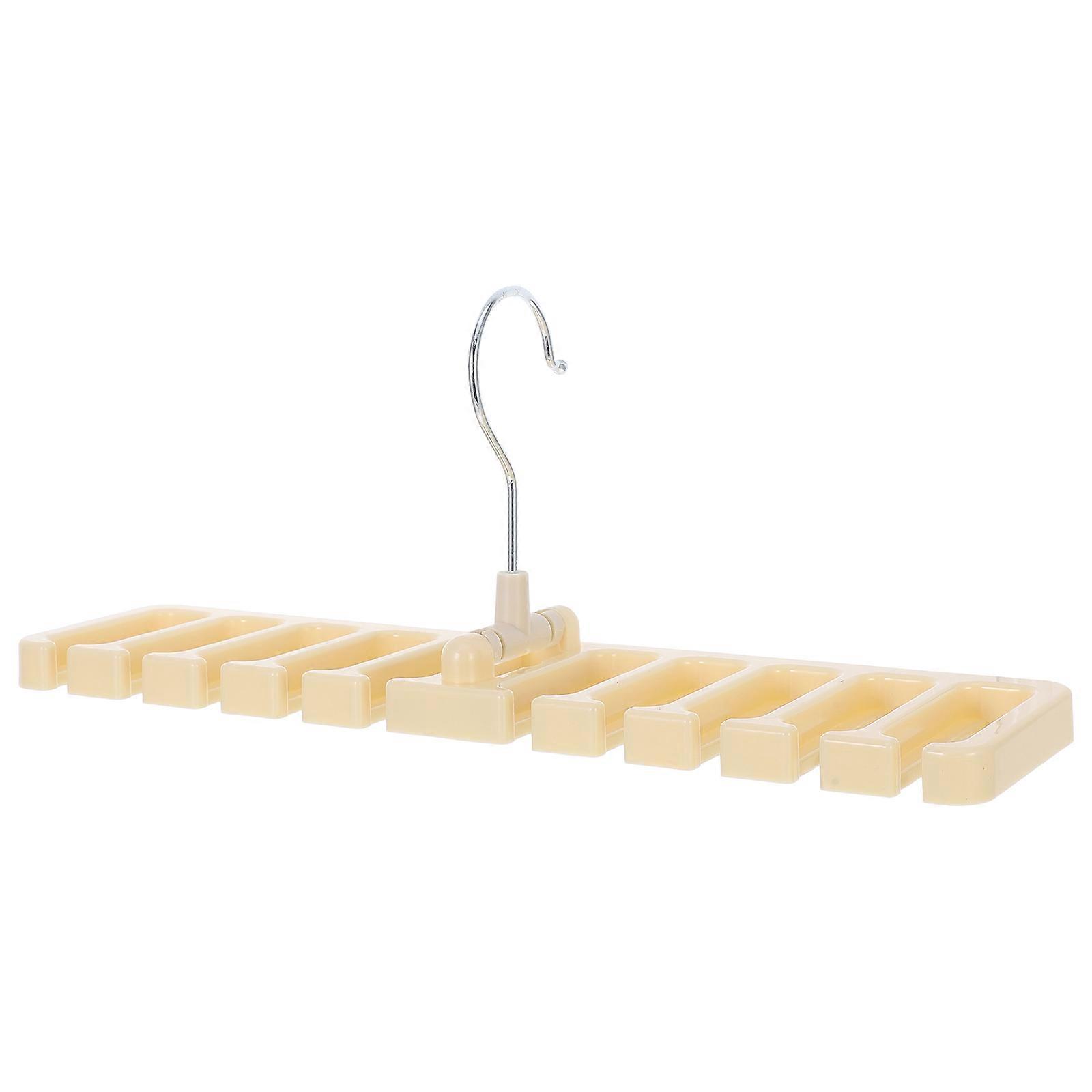 Tie Belt Rack Organizer with 8Pcs Hooks for Hat and Bag Storage