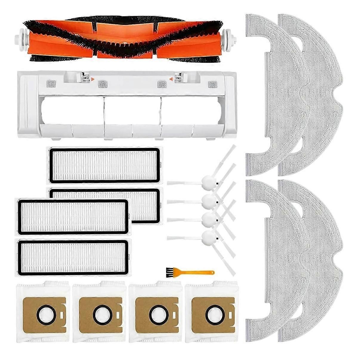 Replacemt for Bot D10 Plus/RLS3D Main Side Brush Mop Cloth