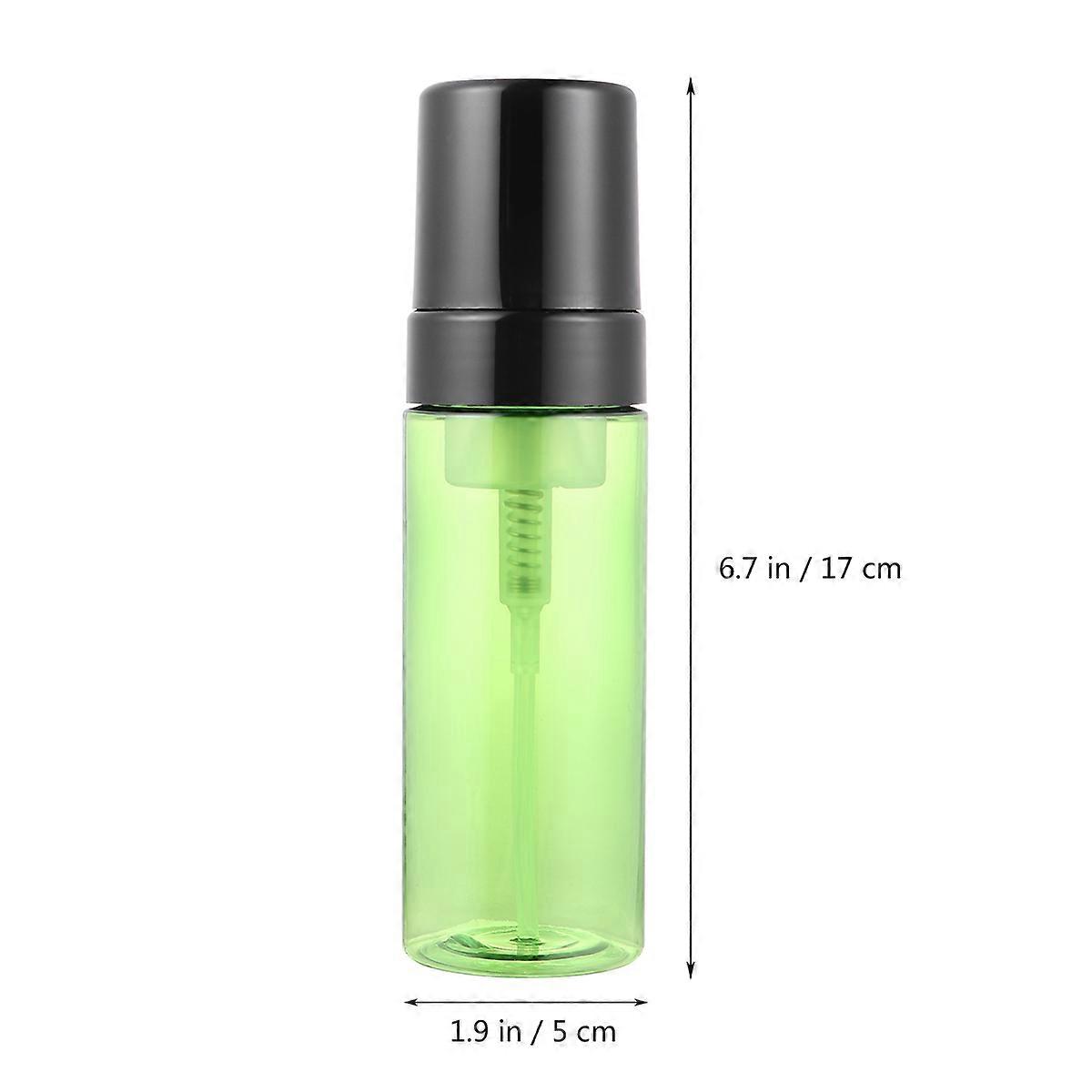 3Pcs Refillable Pump Dispenser Empty Container For Shower Use Travel Green Plastic Foam Pump