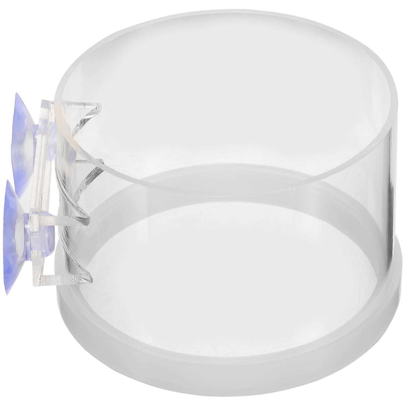 Suction Cup Fish Feeding Holder 3Pcs Circular Design For Indoor Aquariums Convenient Feeding Structure