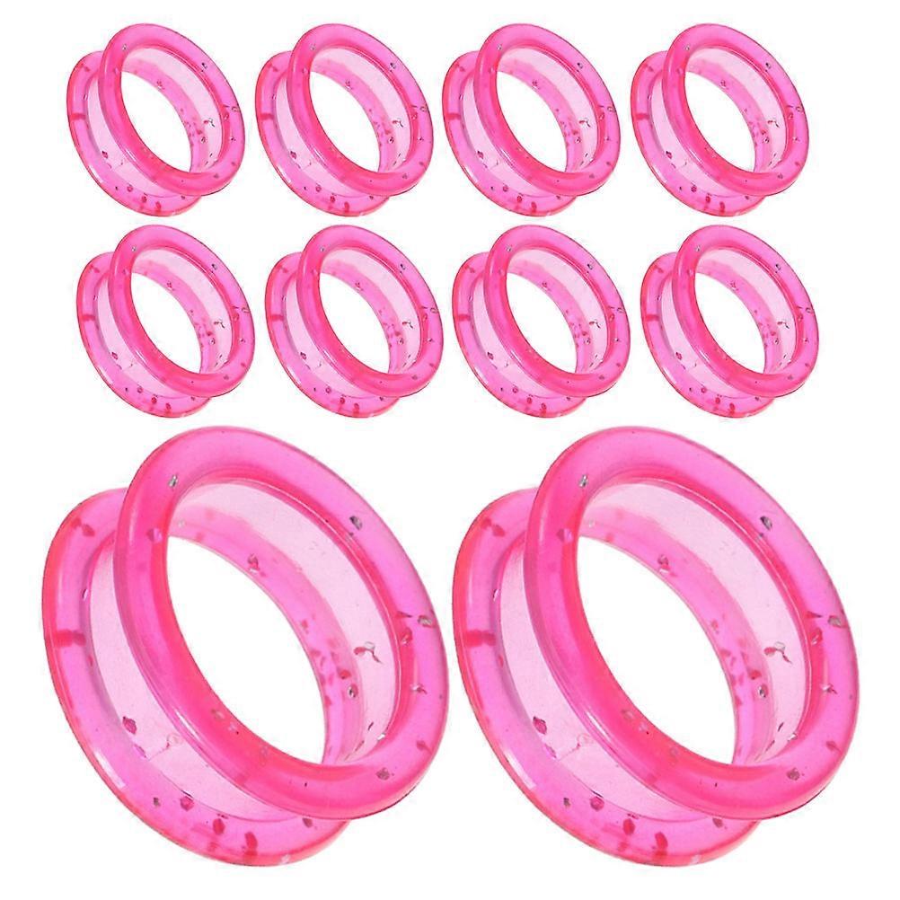 Pink Silicone Finger Protector Ring for Hair Cutting Use 30Pcs