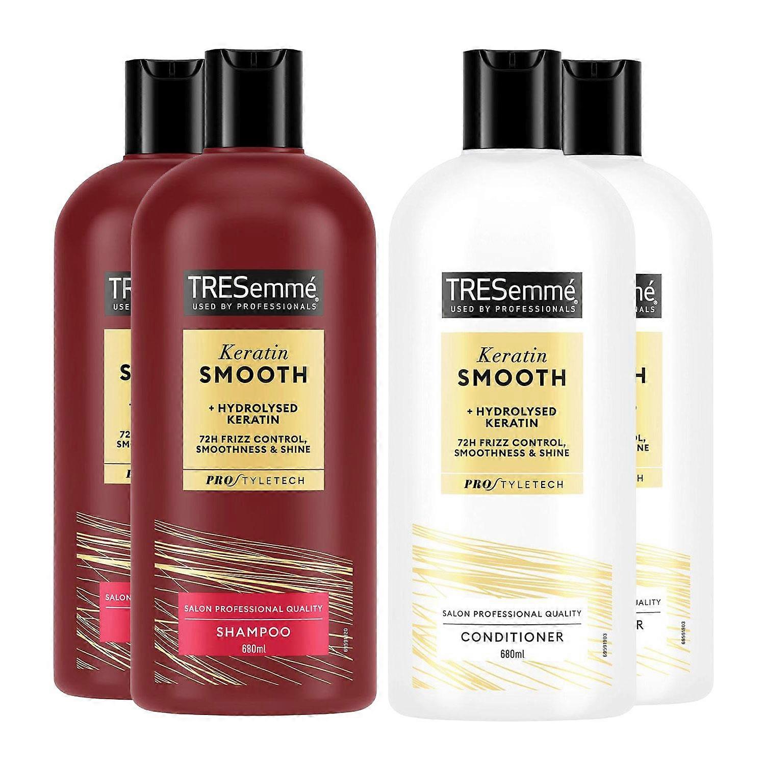 Tresemme 2x Shampoo & 2x Conditioner Bundle 680ml Each - Keratin Smooth