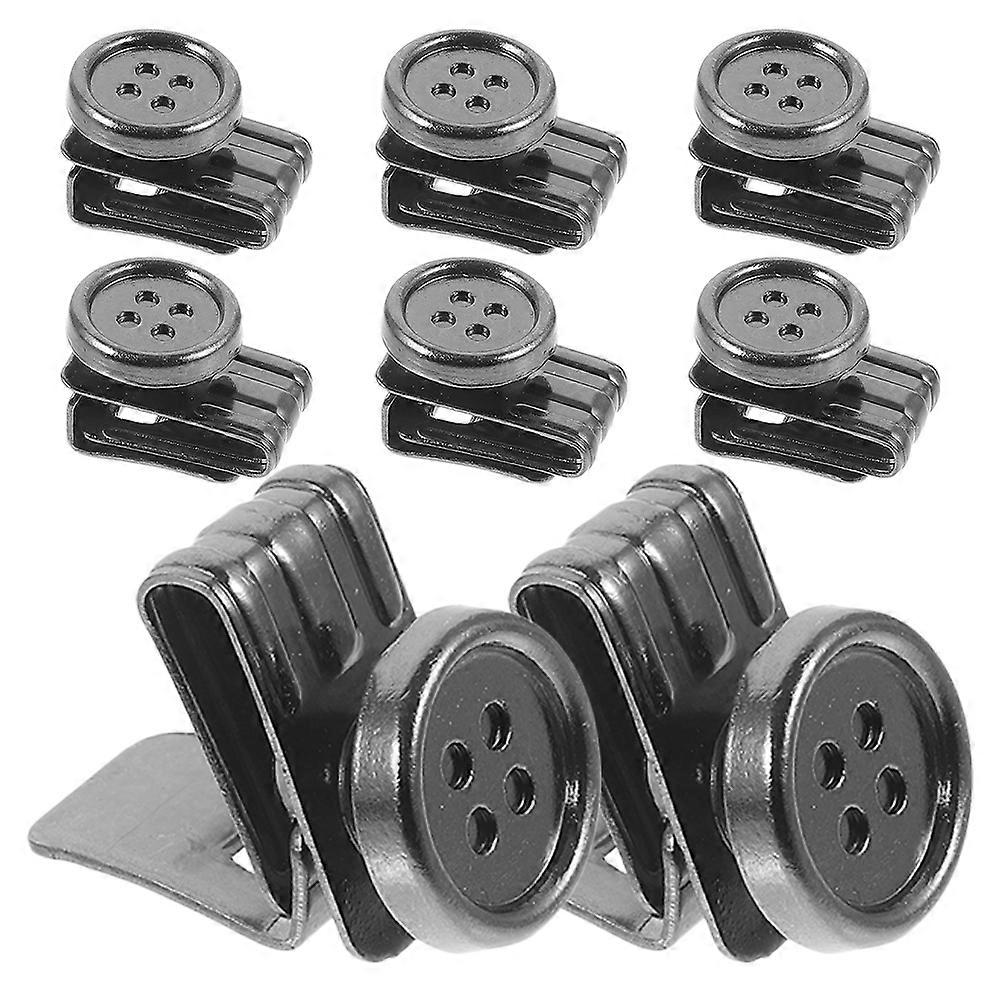 Round No Sew Metal Buttons Replacement For Clothing Repair Stylish Attachment For Lanyards 16 Pcs