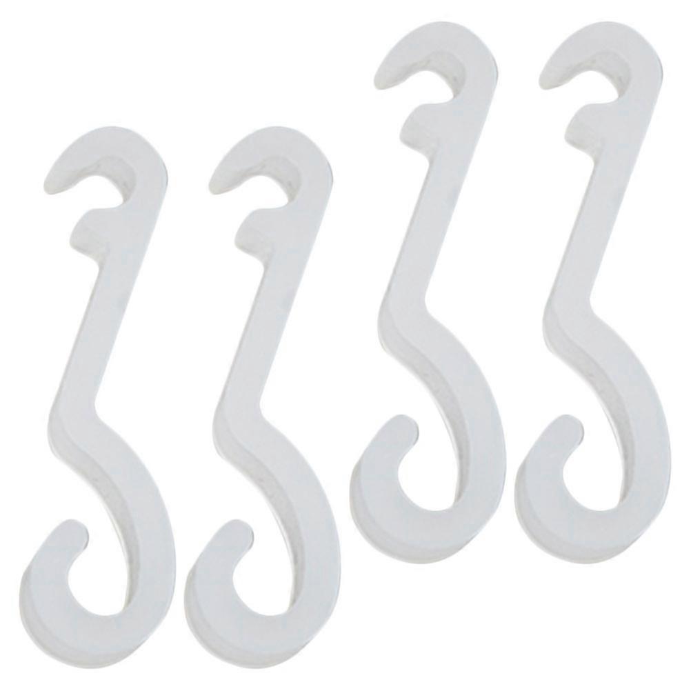 White Cup Drying Hooks Glass Bottle Rack Hooks for Kitchen 20Pcs