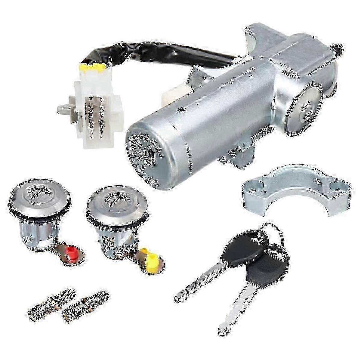 Ignition and Door Lock Assembly for 1997-2006 Navara D22 Complete with Two Key Set Edition0612