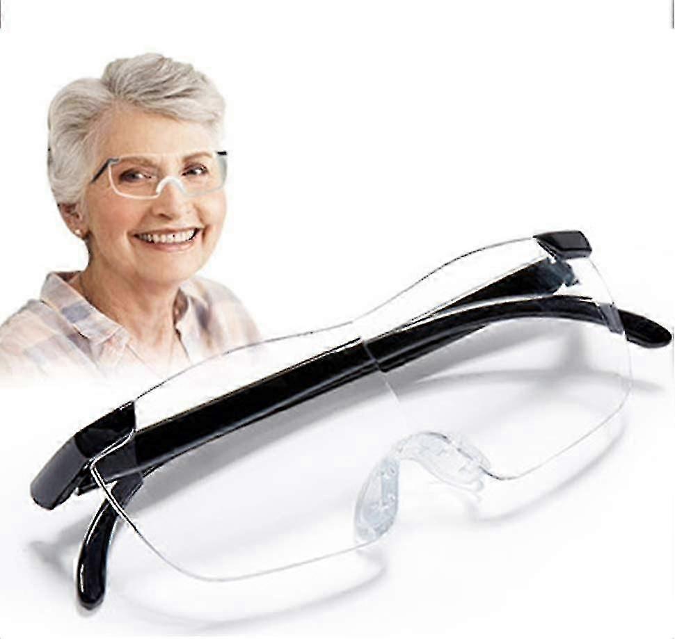 160% Magnifying Glasses for the Elderly, Ideal for Superimposed Reading in the UK