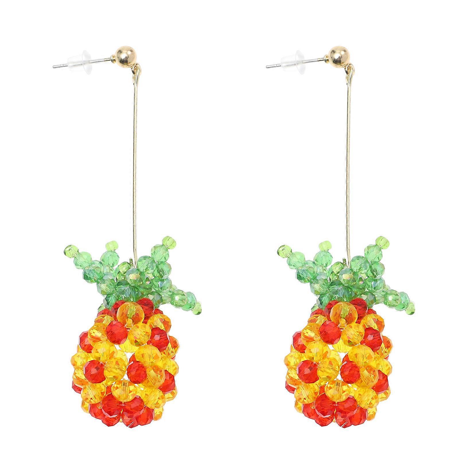Fruit Earring Crystal Ear Dangle for Decor 1Pair Charming Girls Ear Drops