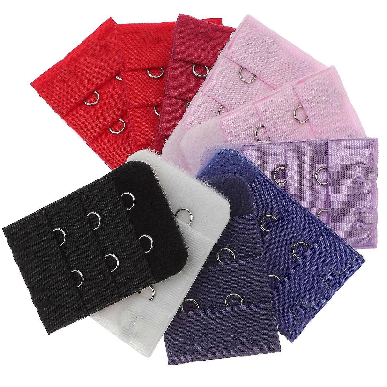 Bra Extension Hooks for Women 30Pcs Narrow 3 Rows Double Hook Buckles