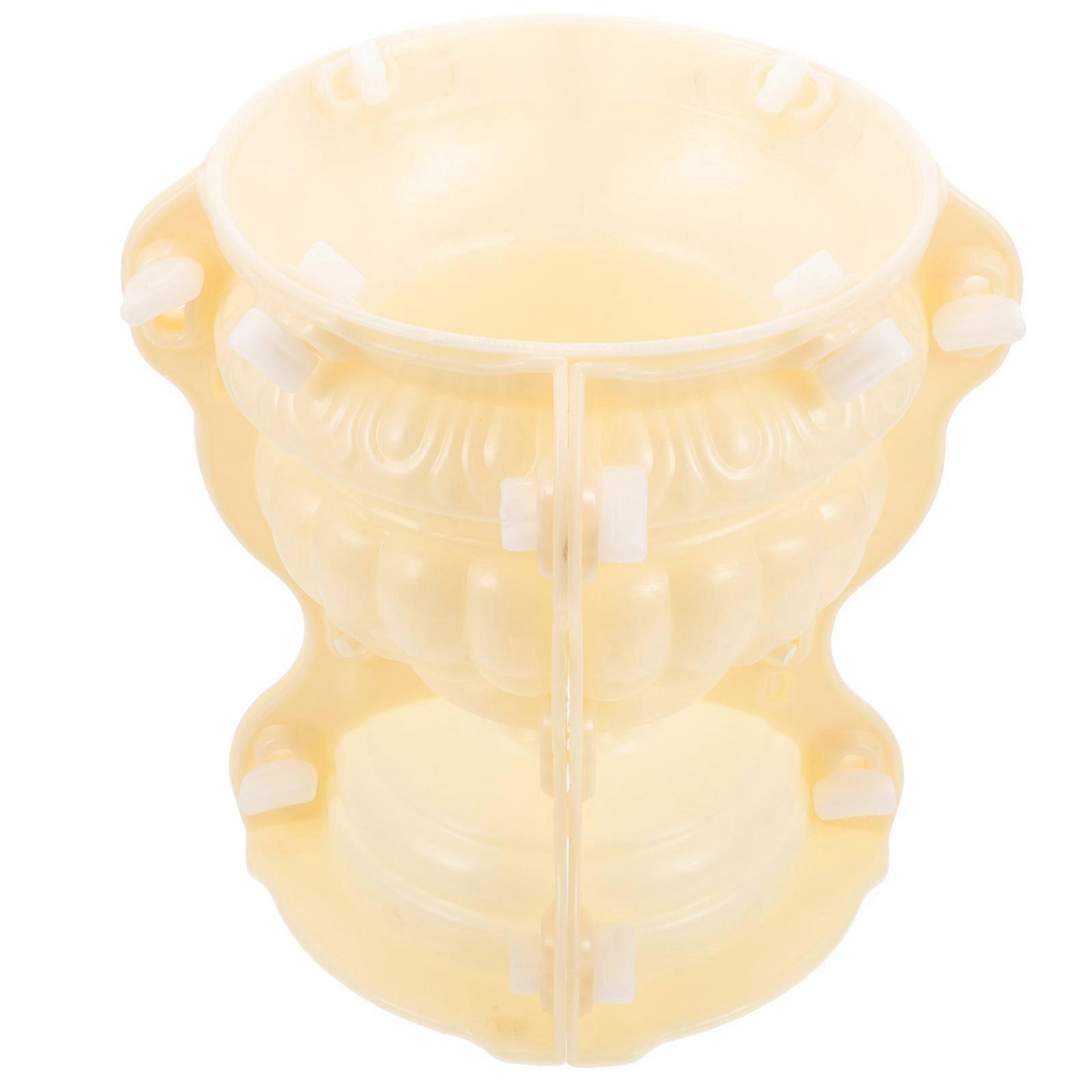 Plastic Flower Pot Mold Planter Mold for DIY Handcraft 2Pcs Set