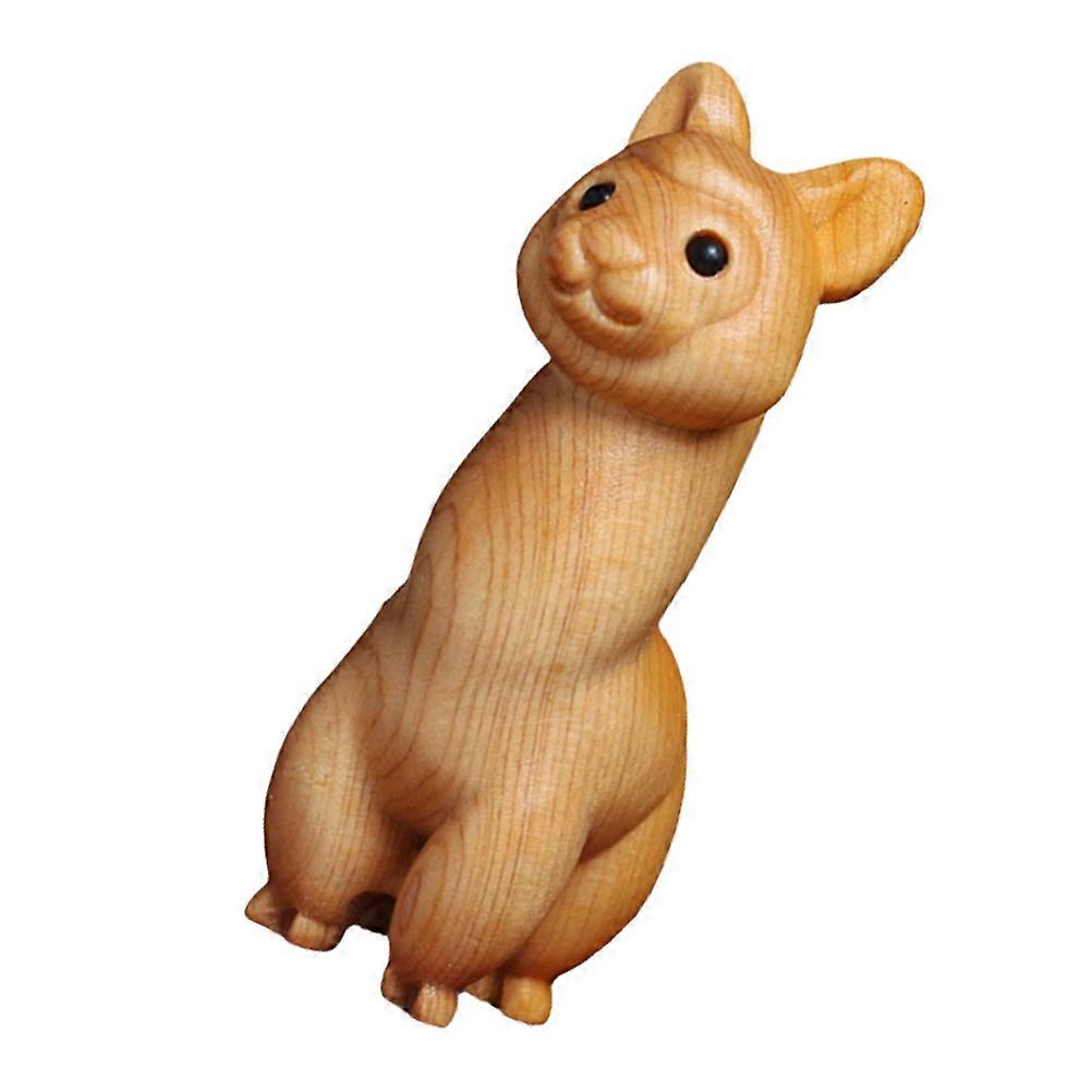 Chic Animal Miniature Figurines 5Pcs Handcrafted Alpaca Model Bedside Table Decor Creative Design Unique