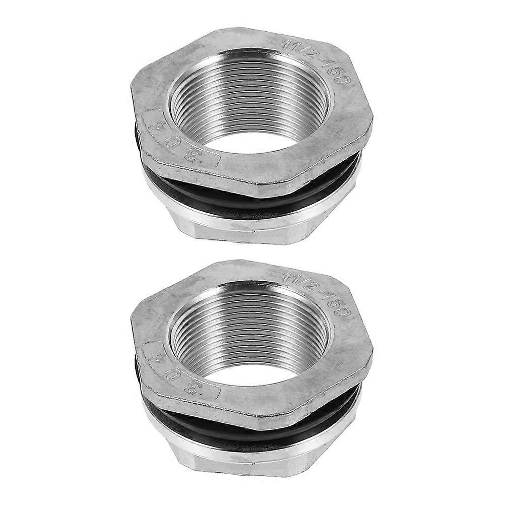 Vandudløbsforbindelse i rustfrit stål til tank, 8 stk. til hjemmebrug