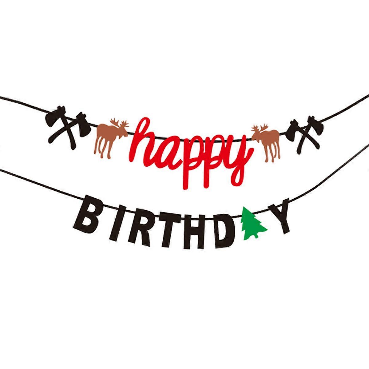 Non-Woven Fabrics Banner Theme for Decoration 3Pcs Party Streamer