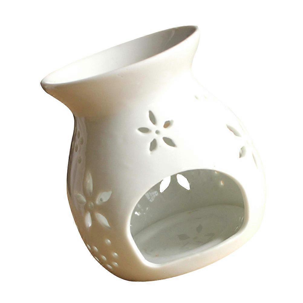 White Ceramic Aroma Burner for Home Decor 2Pcs Pack