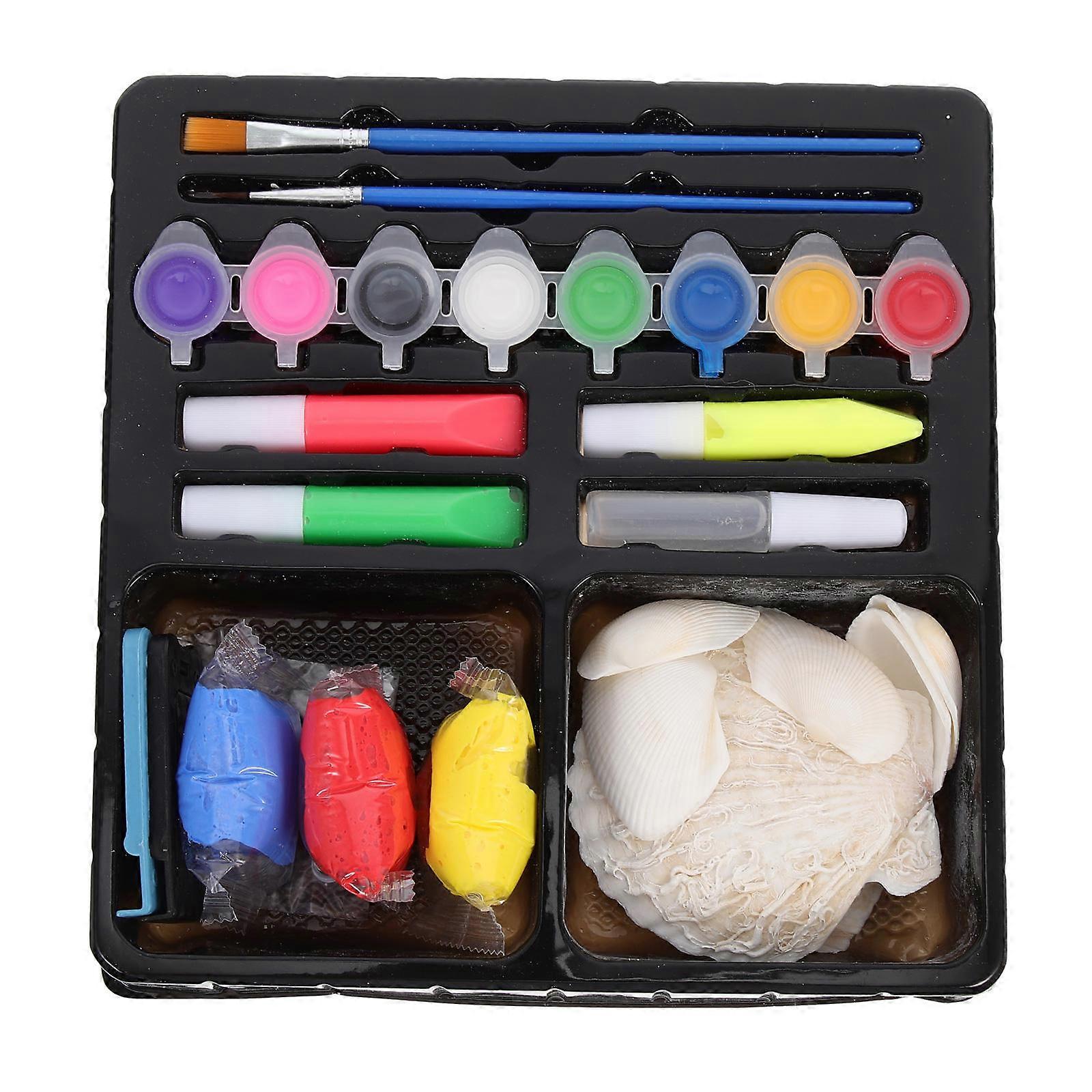 Shell Art Hand Painting Shell for 5Sets Children Creative DIY Playthings