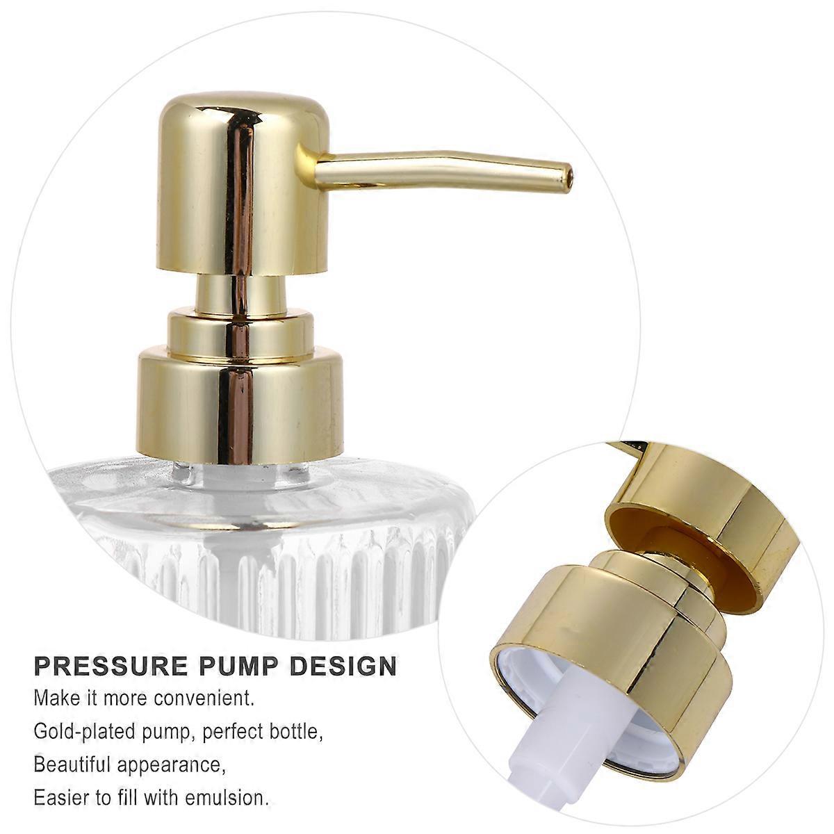 Empty Travel Bottle Set 1Set Glass Lotion Bottles for Storage Use Gold