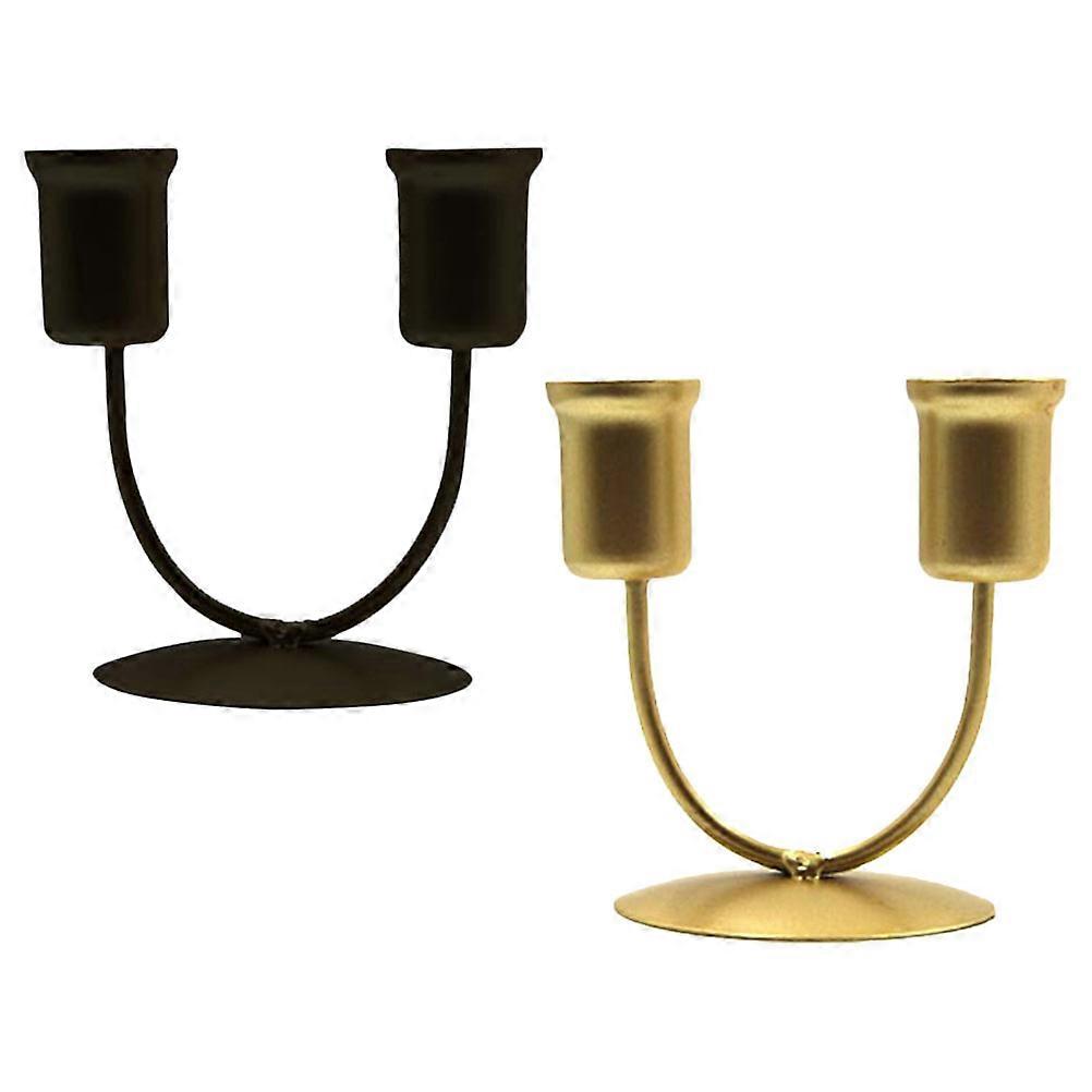 Table Candle Holder Taper Candle Holders for Decoration 8Pcs U Shape