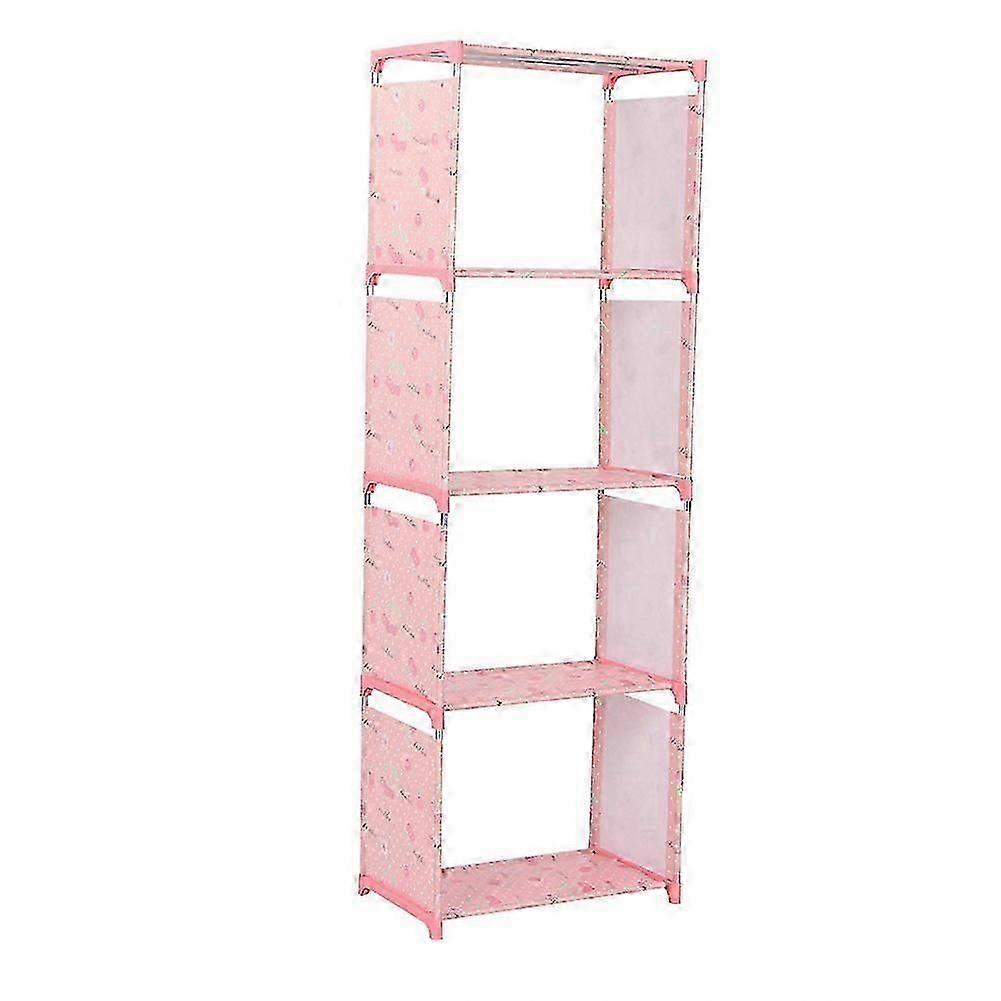 Standing Bookshelf Organizer with Cherry Blossom Design