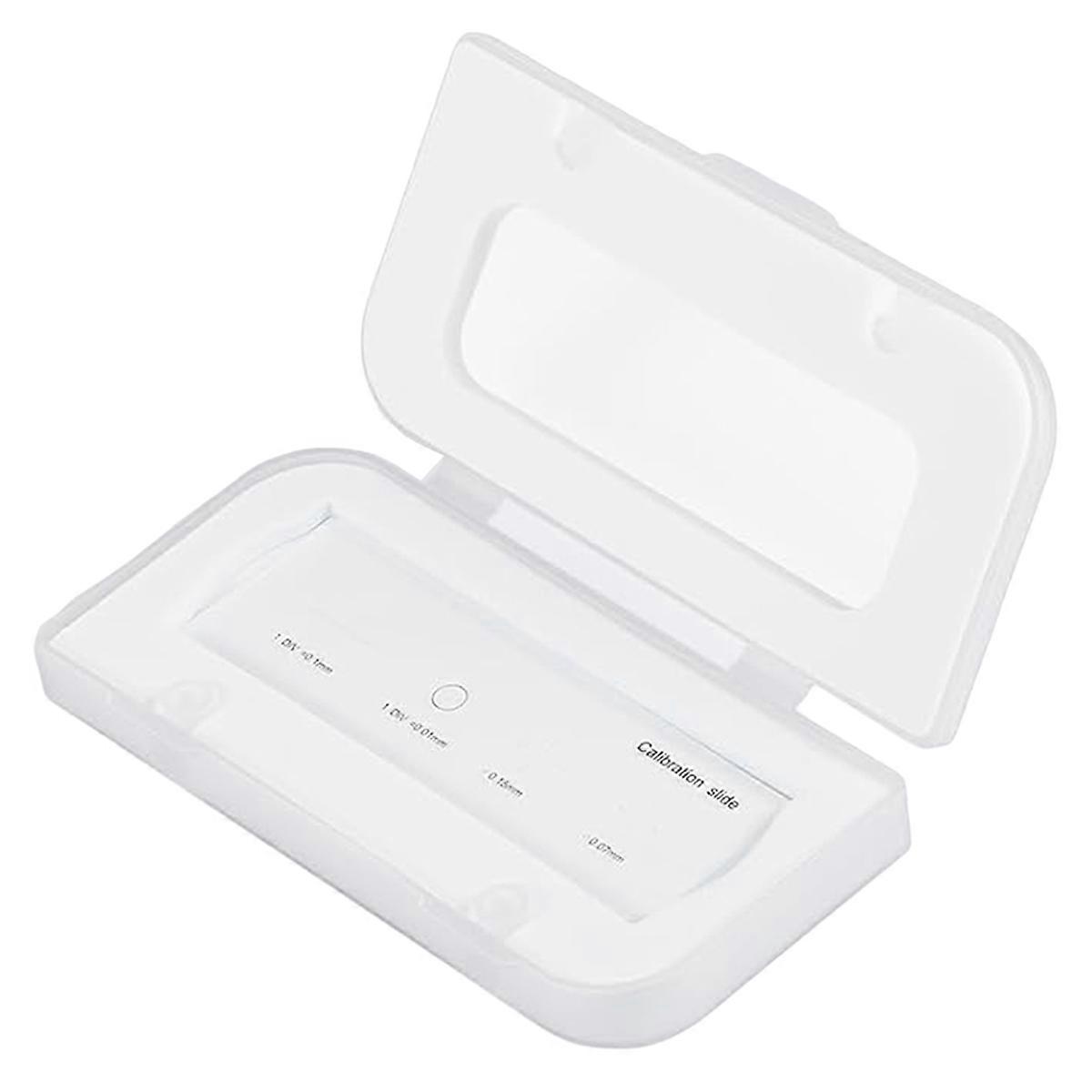 0.01mm Microscope Calibration Slide Ruler Cross-Stage Microscope Reticle Calibration Camera Ruler