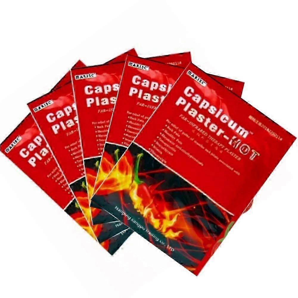 40pcs Capsicum Hot Patch Muscle Strain Back Knee Joint Patch, Alivia Dores e Desconforto