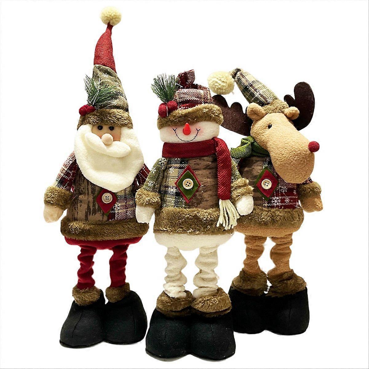 Snowflake PlaidFabric Stretch Doll,   el Mall 