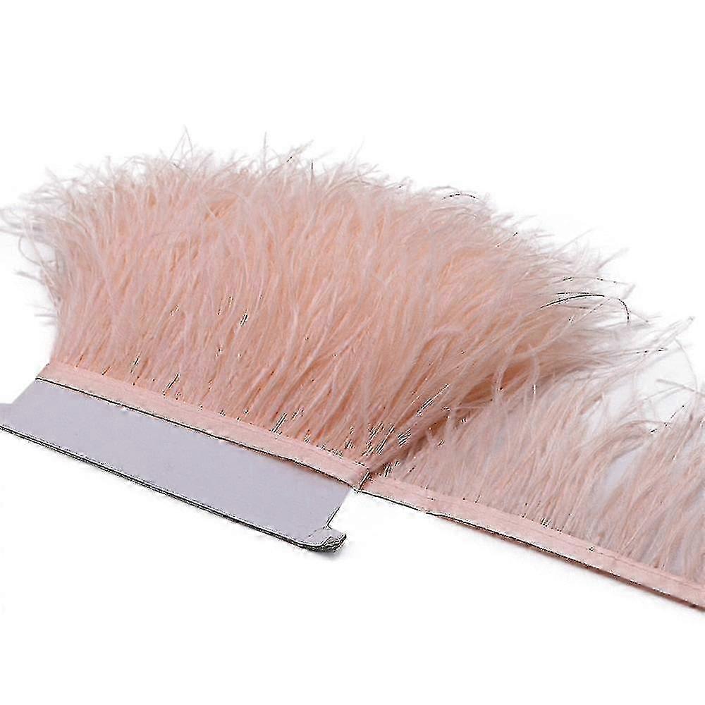 2 متر تقليم ريش النعام للحرف والأزياء DIY