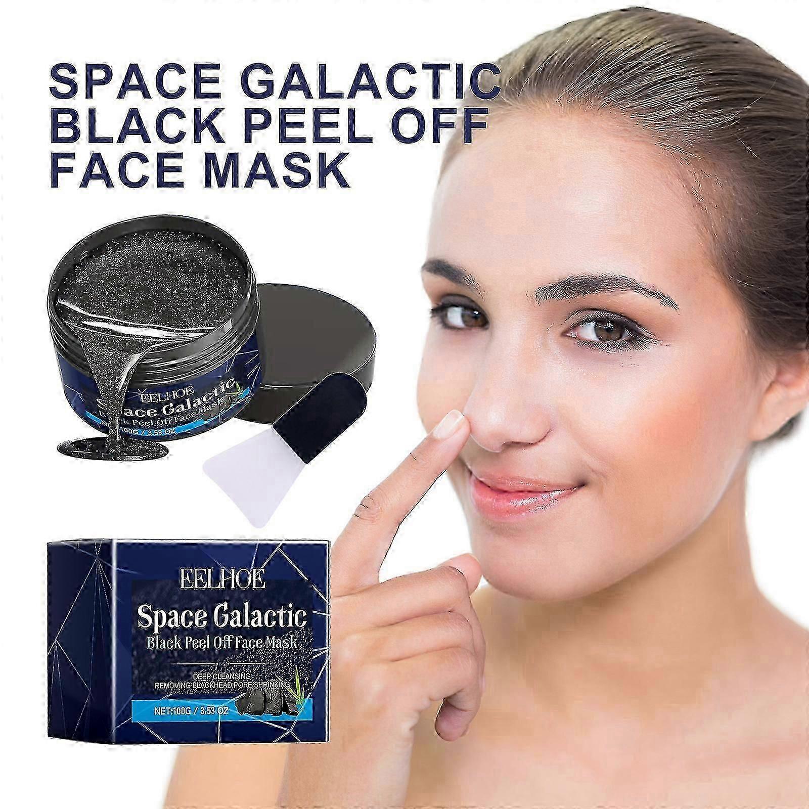 Space Galactic Black Peel Off Face mask, Blackhead Remover Mask, Charcoal Deep Cleansing Face mask For Removing Blackhead, Pores Shrinking