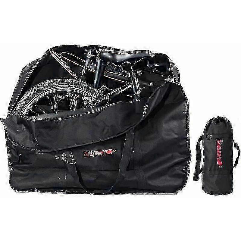 תיק נשיאה אופניים בגודל 20 אינץ 'כיסוי אופניים מתקפל כיסוי מגן אופניים עמיד למים ומעובה, נסיעות Mtb תואמות לרכיבה על אופניים