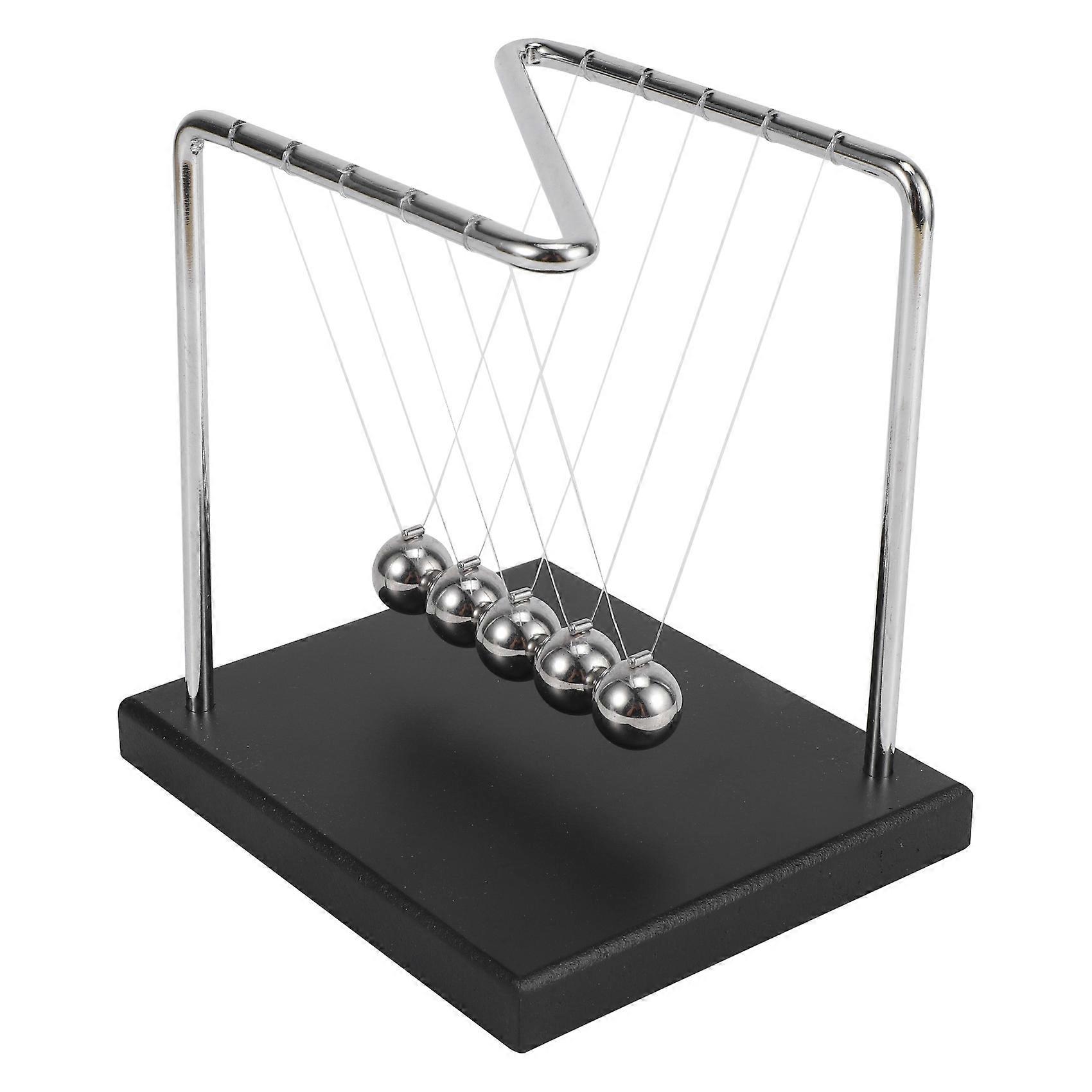  Cradle Physics Pendulum Science Z-Type Wood Educational Toy