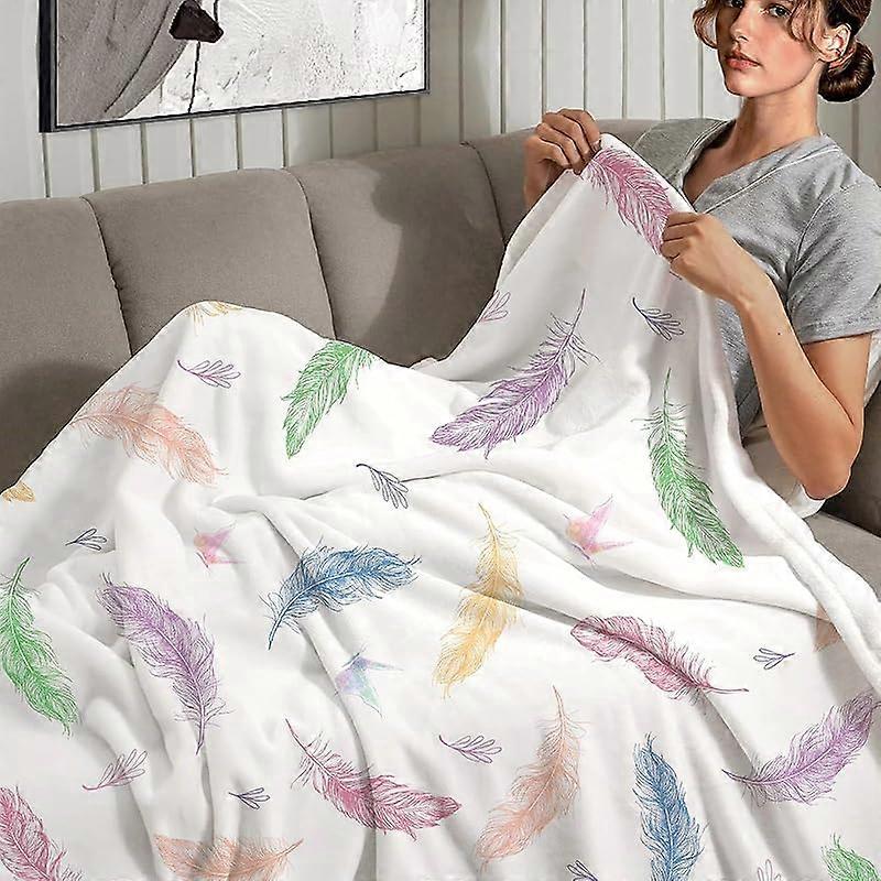 Watercolor boho butterfly throw blanket cozy flannel throw blanket soft fuzzy plush throw blanket for couch sofa bed