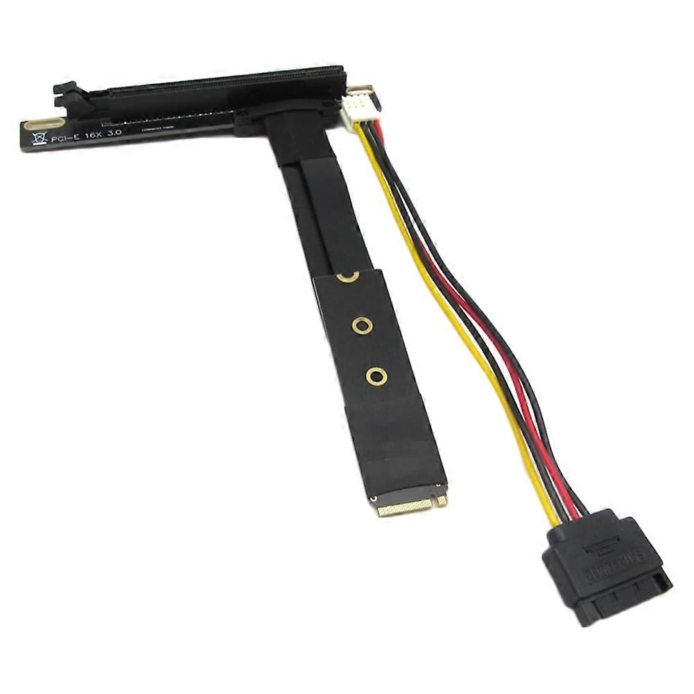 jixopn NVME to PCI-E 3.0 16X Adapter 15cm M.2 M Key SSD to PCI Express Extension Cable