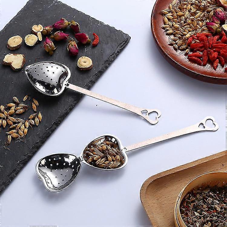 10pcs herzförmiger Tee Infuser - Edelstahl