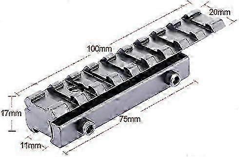 Riflescope Mount Ring - 11Mm to 20Mm Dovetail Adapter for Picatinny & Weaver Rails - Scope Mount Extension Base - 2025 Best Seller