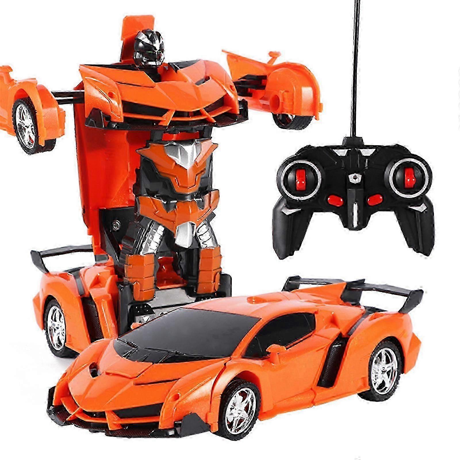 Transformar coche de control remoto - Coches RC, Transformación con un botón, Derrape de rotación de 360º, Regalo para niños de 3+ años