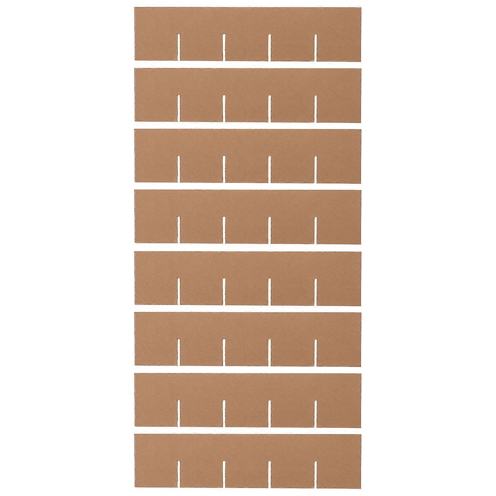 Light Brown Paperboard Dividers for Cardboard Moving Boxes 8Pcs