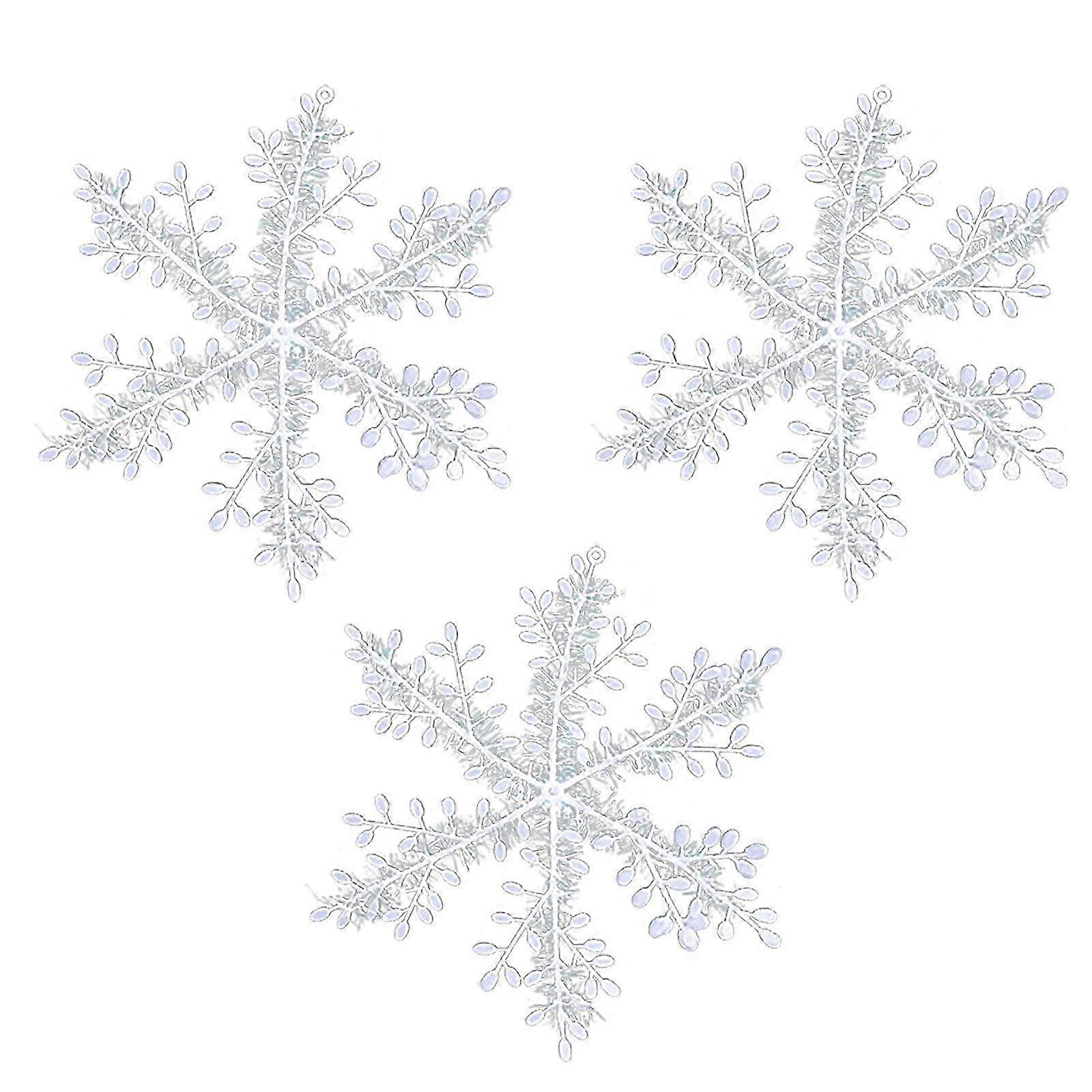 Winter Snowflake Strings - Elegant Christmas Tree Decoration Pendants5. Holiday Snowflake Decor - Festive String Lights for Christmas Trees