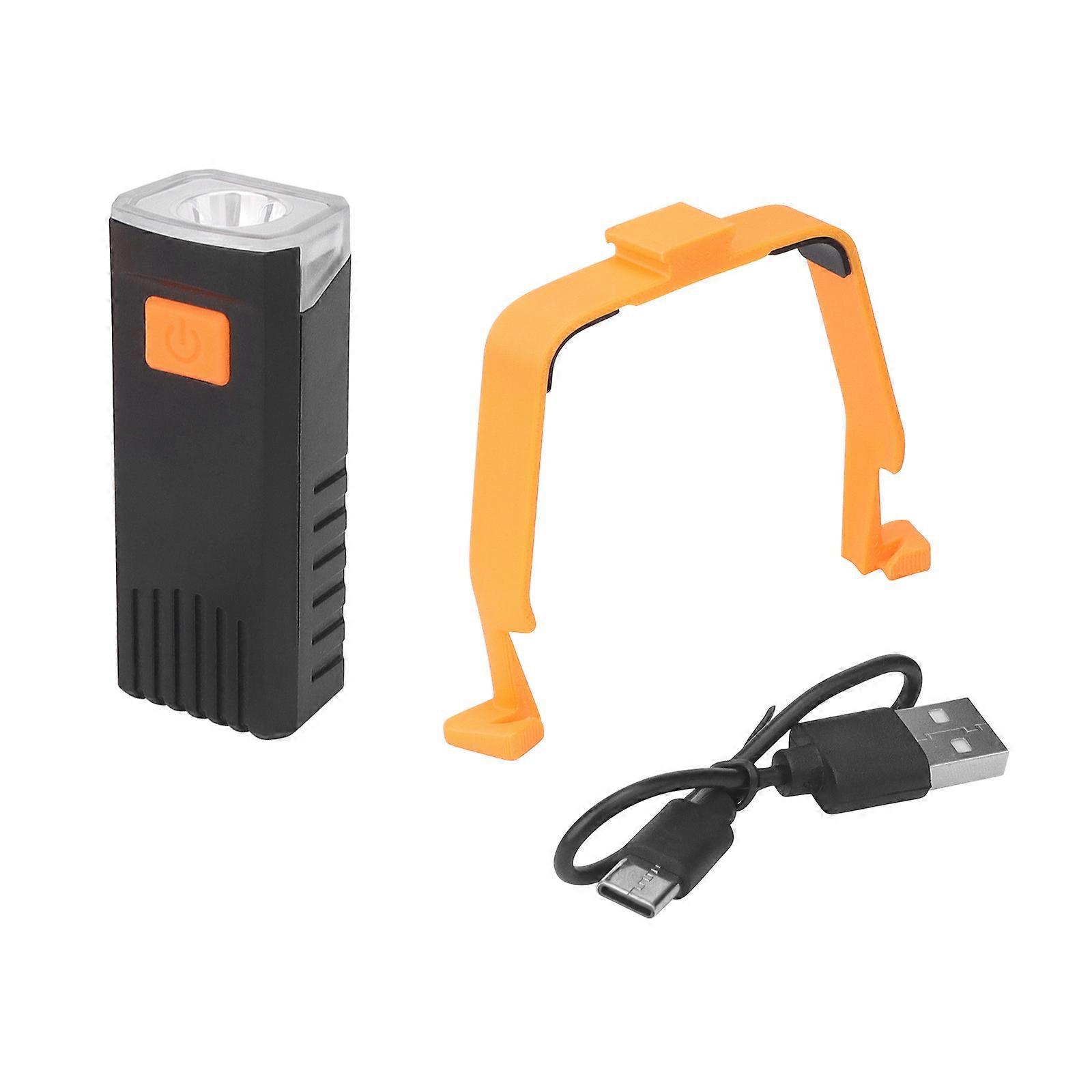 Rechargeable Strobe Light For FLIP Drones 3-6H Runtimes Adjustable Brightness Type C Charging Silicone AntiSlip Pad  Orange