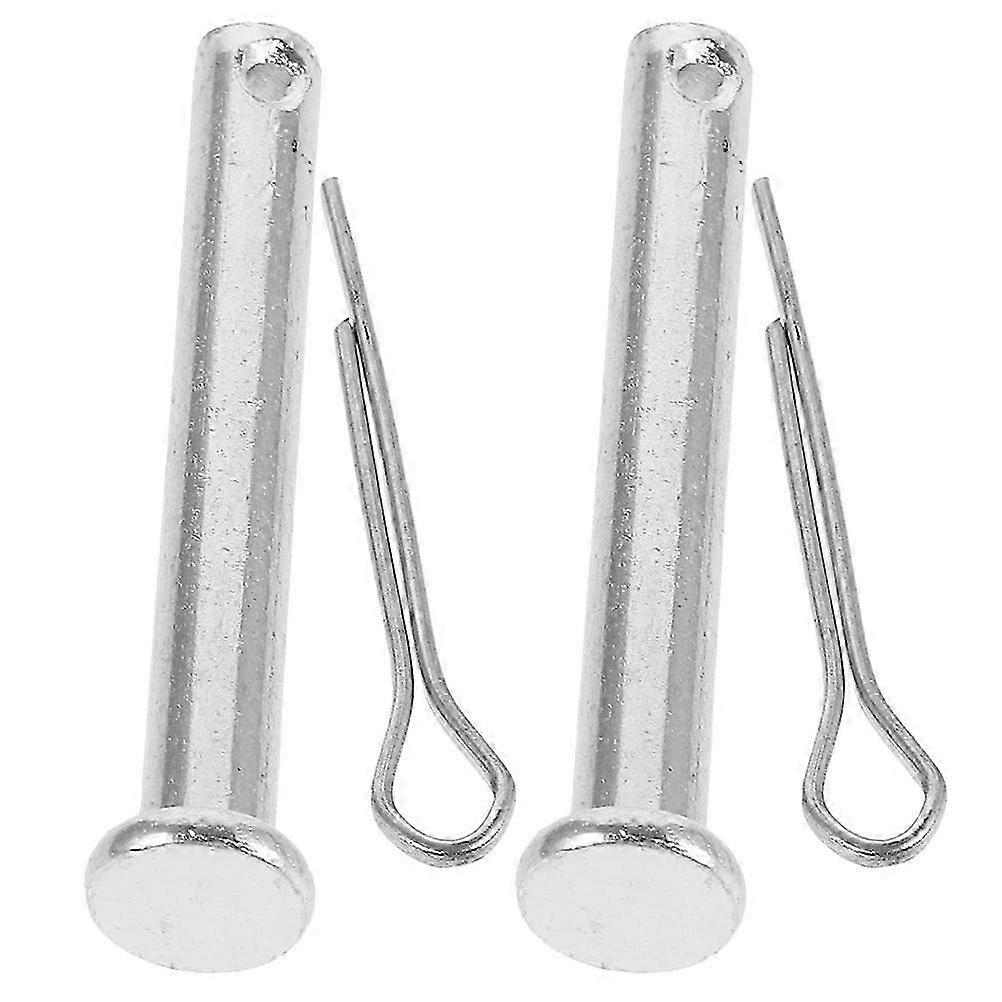 Popcorn Machine Accessory Small Cotter Pins Commercial Use Silver 4.10X0.80X0.80cm 2 Pairs