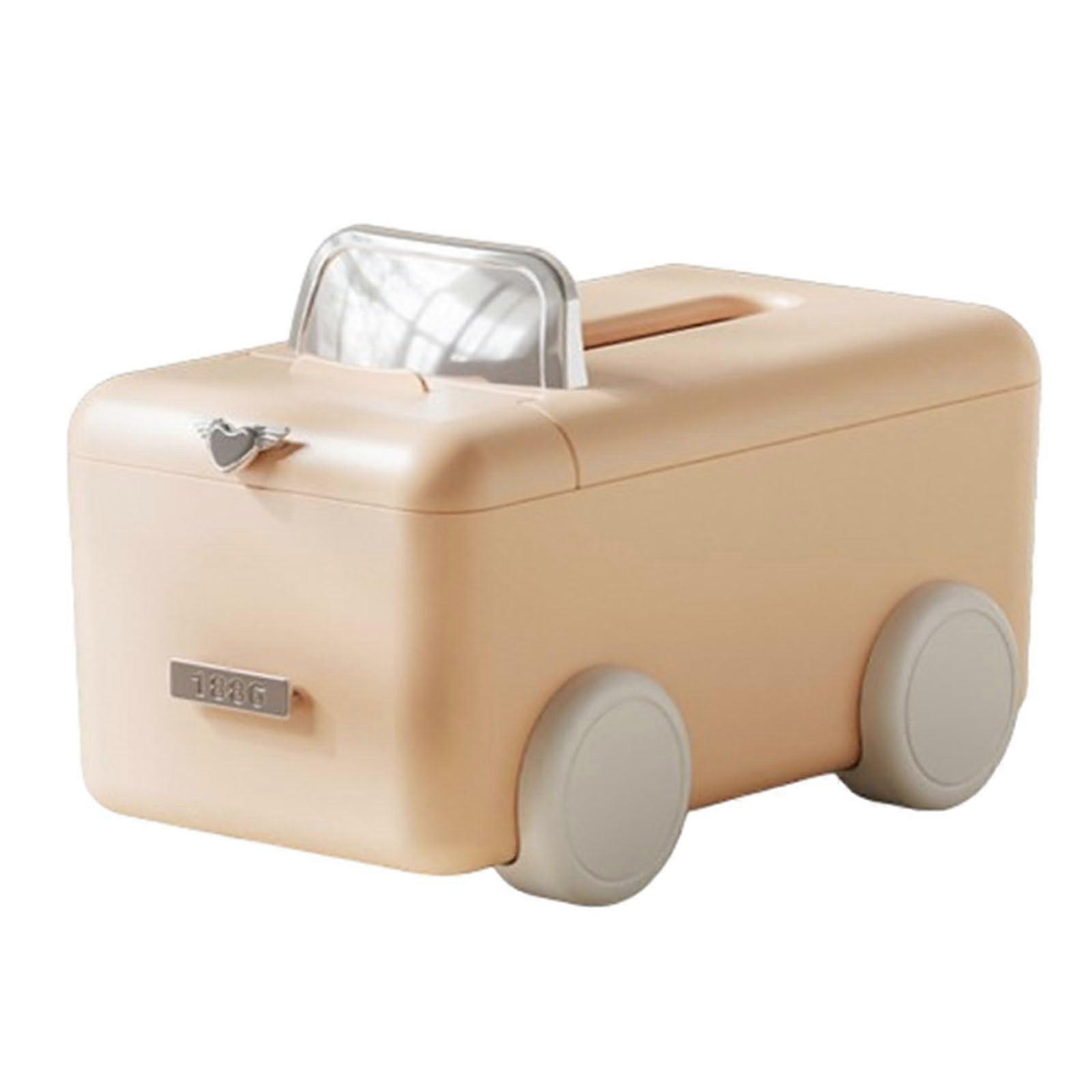 Tissue Box Holder with Sturdy Craftsmanship for Desk and Home Office Storage