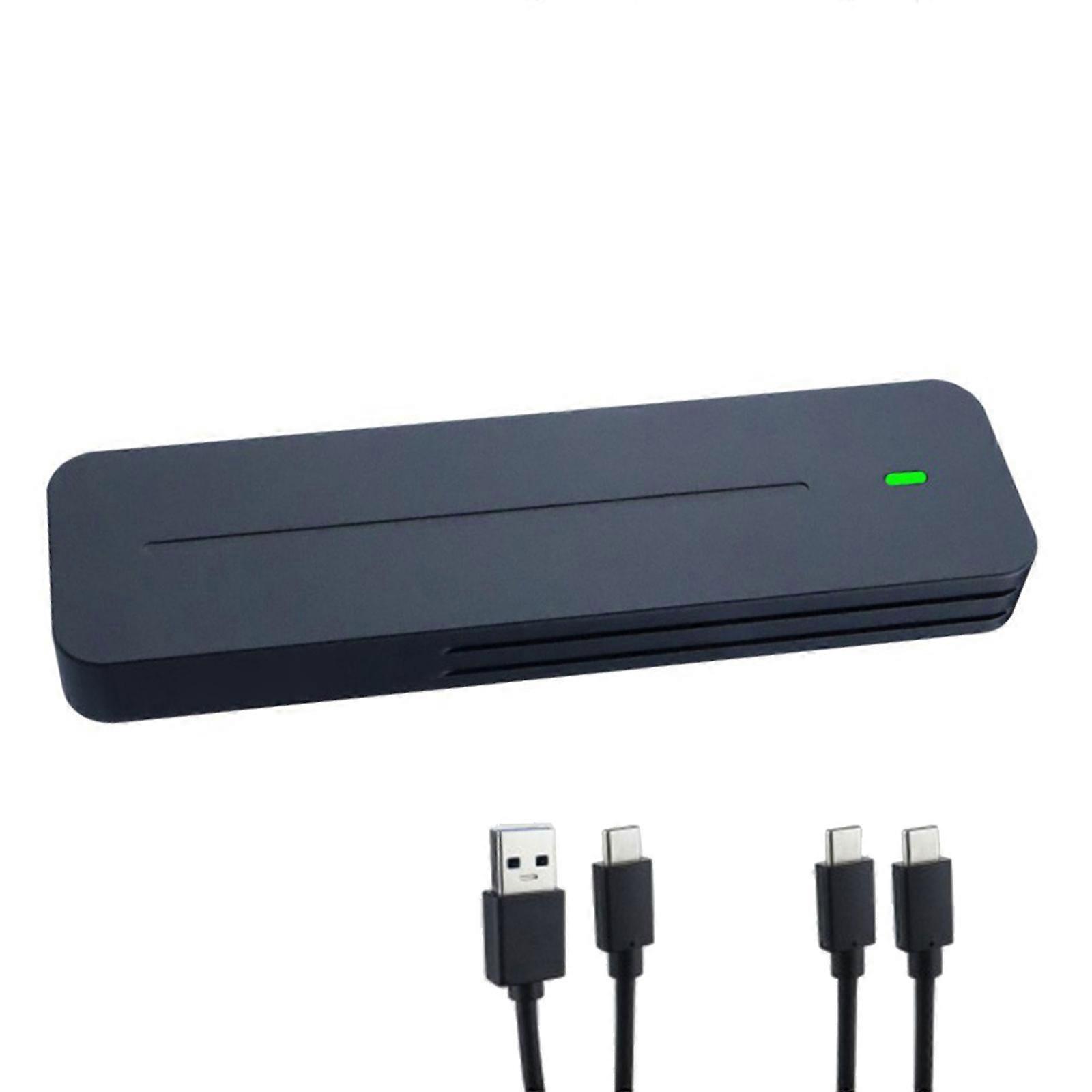 M.2 NVMe Solid Disk Enclosure USB 3.1 Aluminum Shell Casefor 10Gbps Speed Support 2230/2242/2260/2280 Solid Disks Multicolor